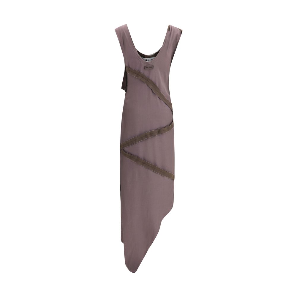 Asymmetrical midi Dress - ventzia