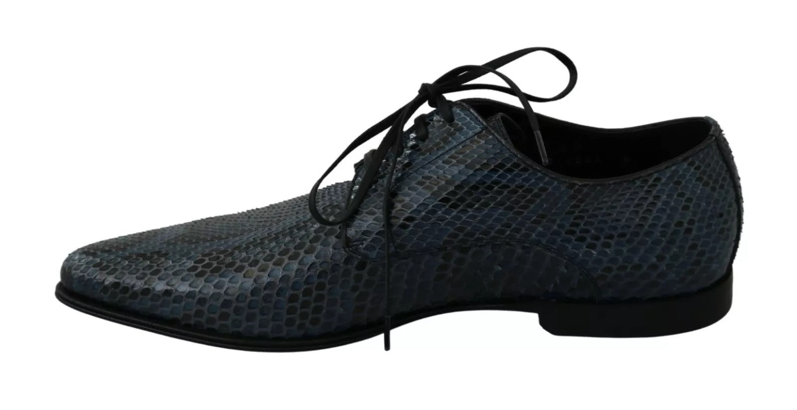 Blue Python Leather Snakeskin Shoes - ventzia