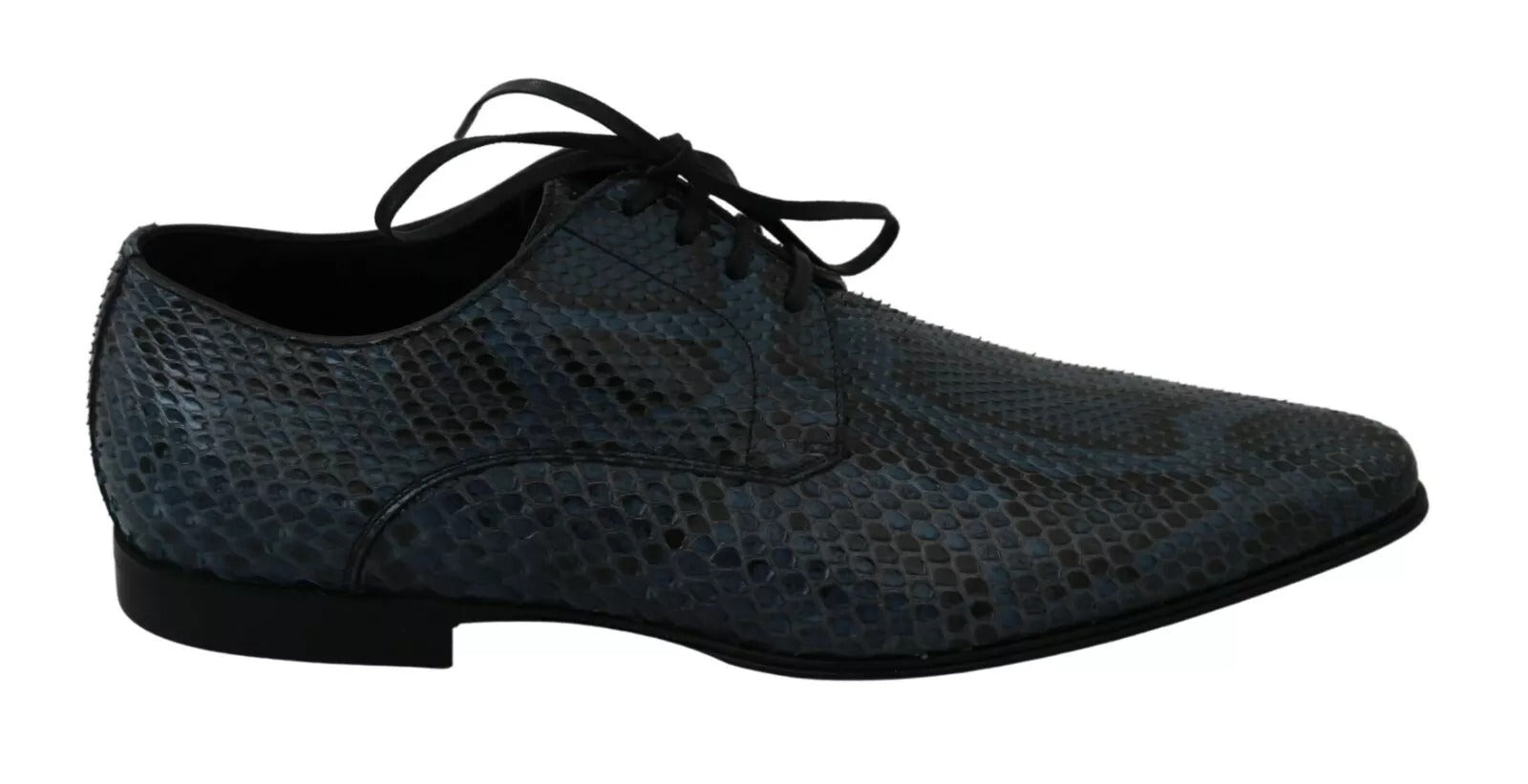 Blue Python Leather Snakeskin Shoes - ventzia