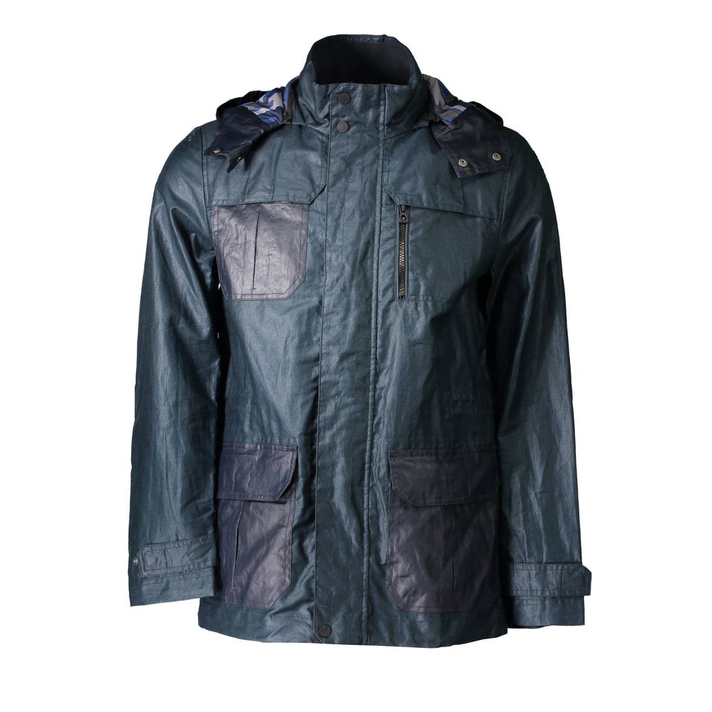 Green Polyester Jacket - ventzia