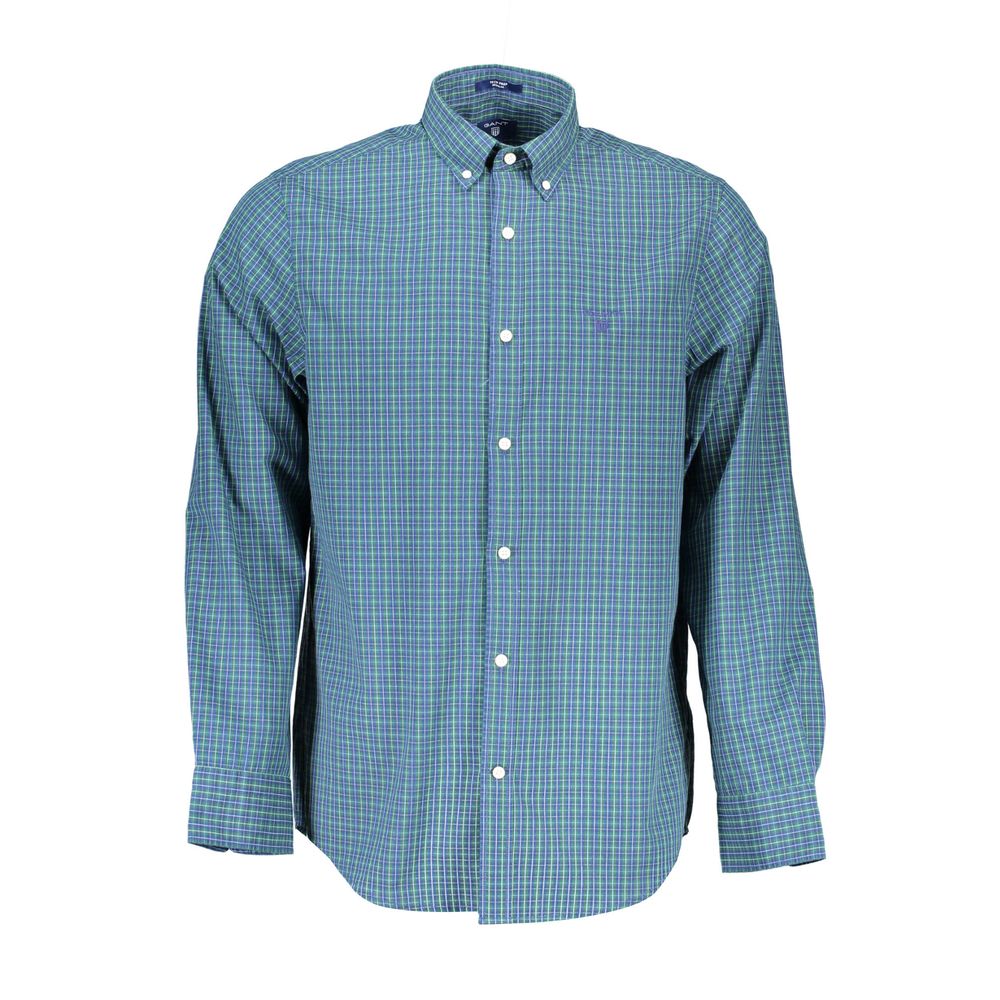 Blue Cotton Shirt - ventzia