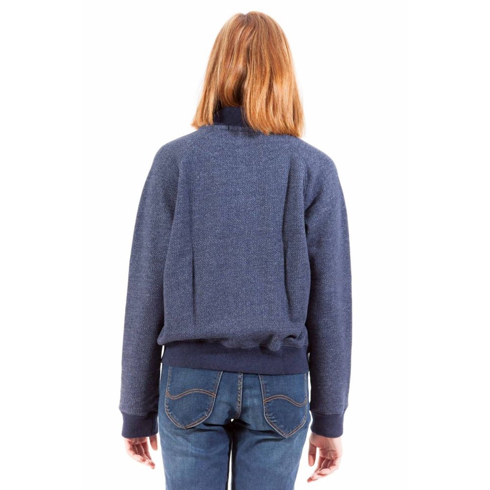 Blue Cotton Sweater - ventzia