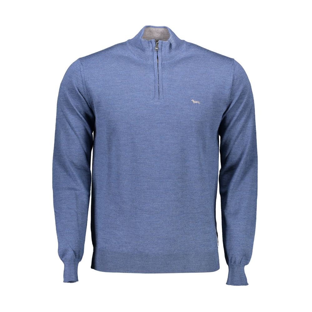 Blue Wool Sweater - ventzia