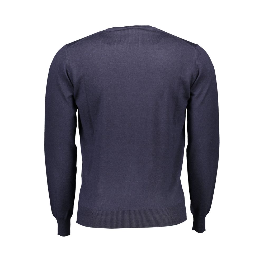 Blue Wool Sweater - ventzia