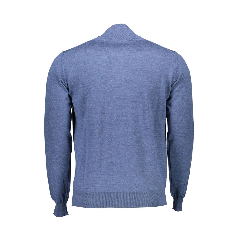 Blue Wool Sweater - ventzia