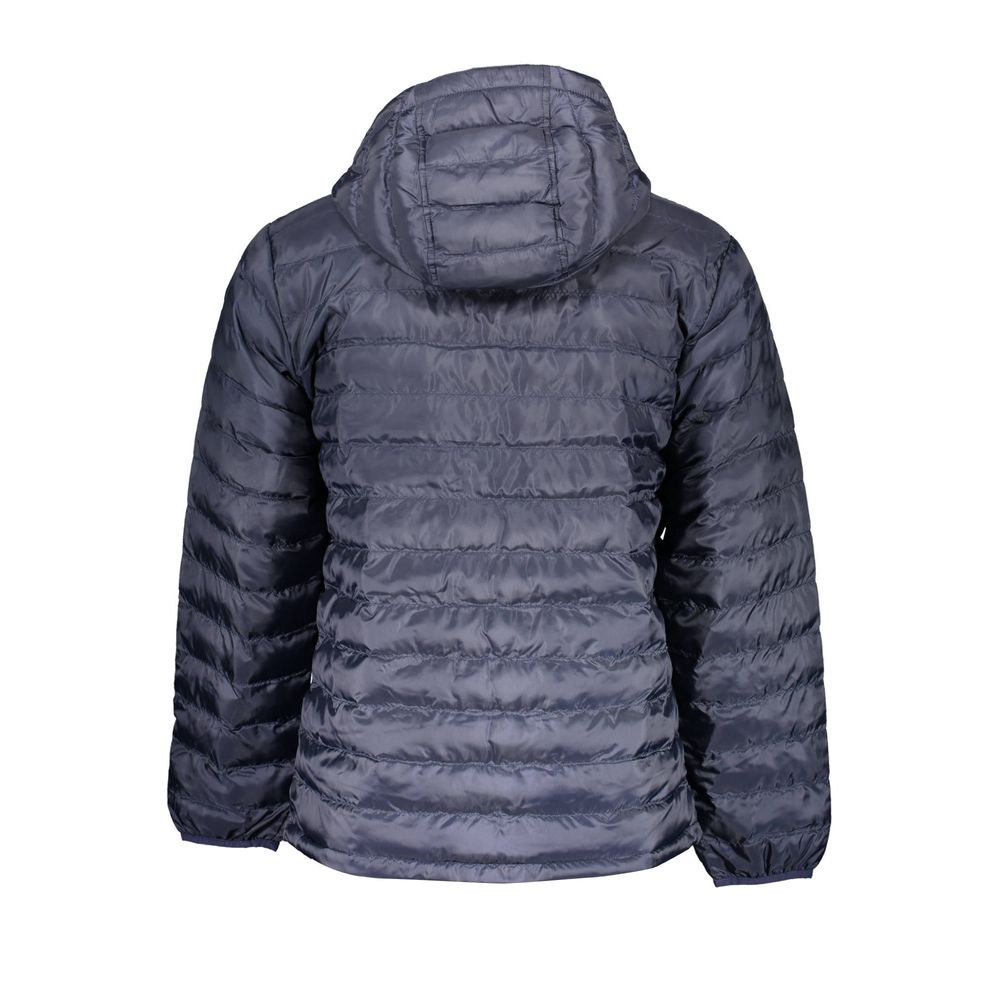 Blue Polyester Jacket - ventzia