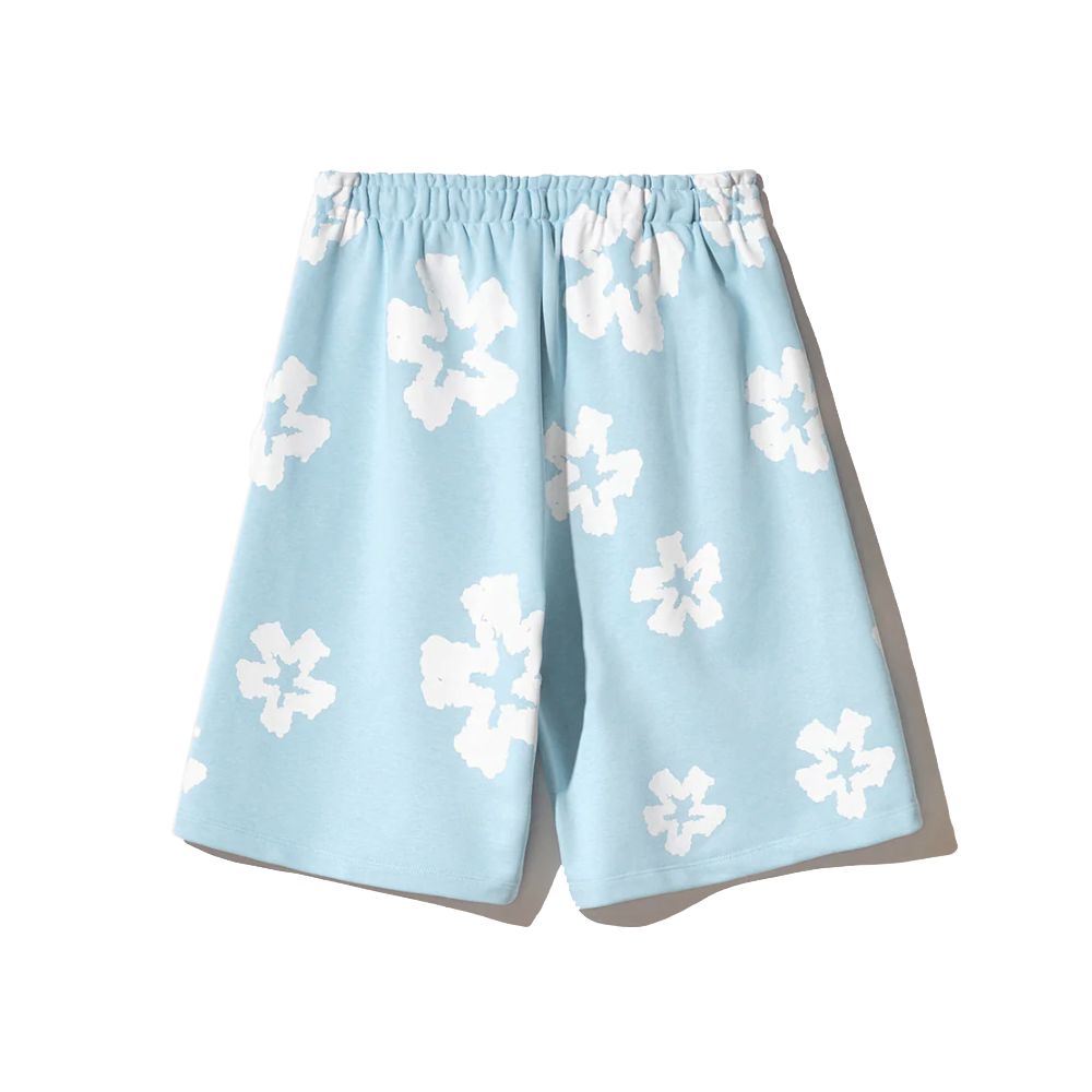 Blue Cotton Short - ventzia