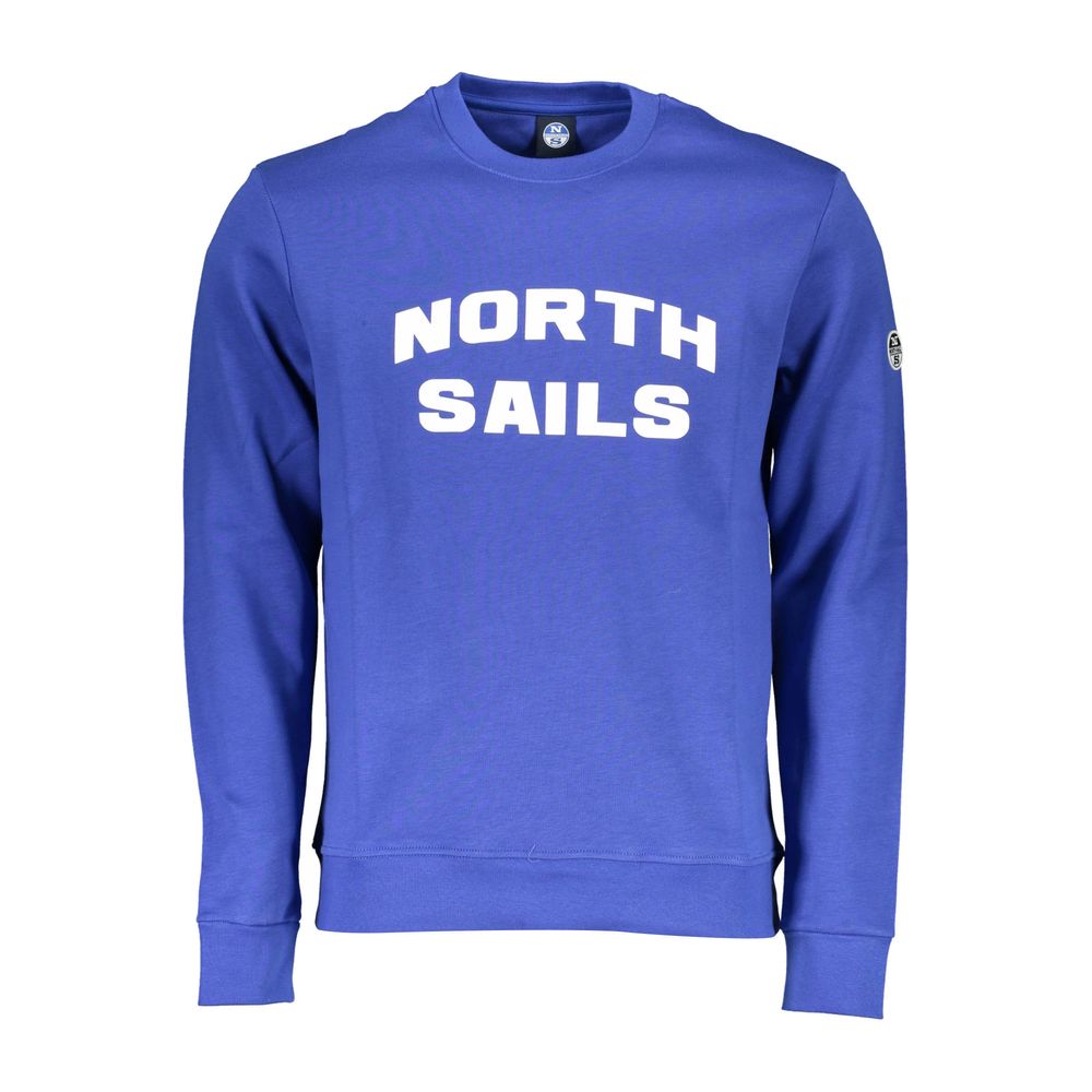 Blue Cotton Sweater - ventzia
