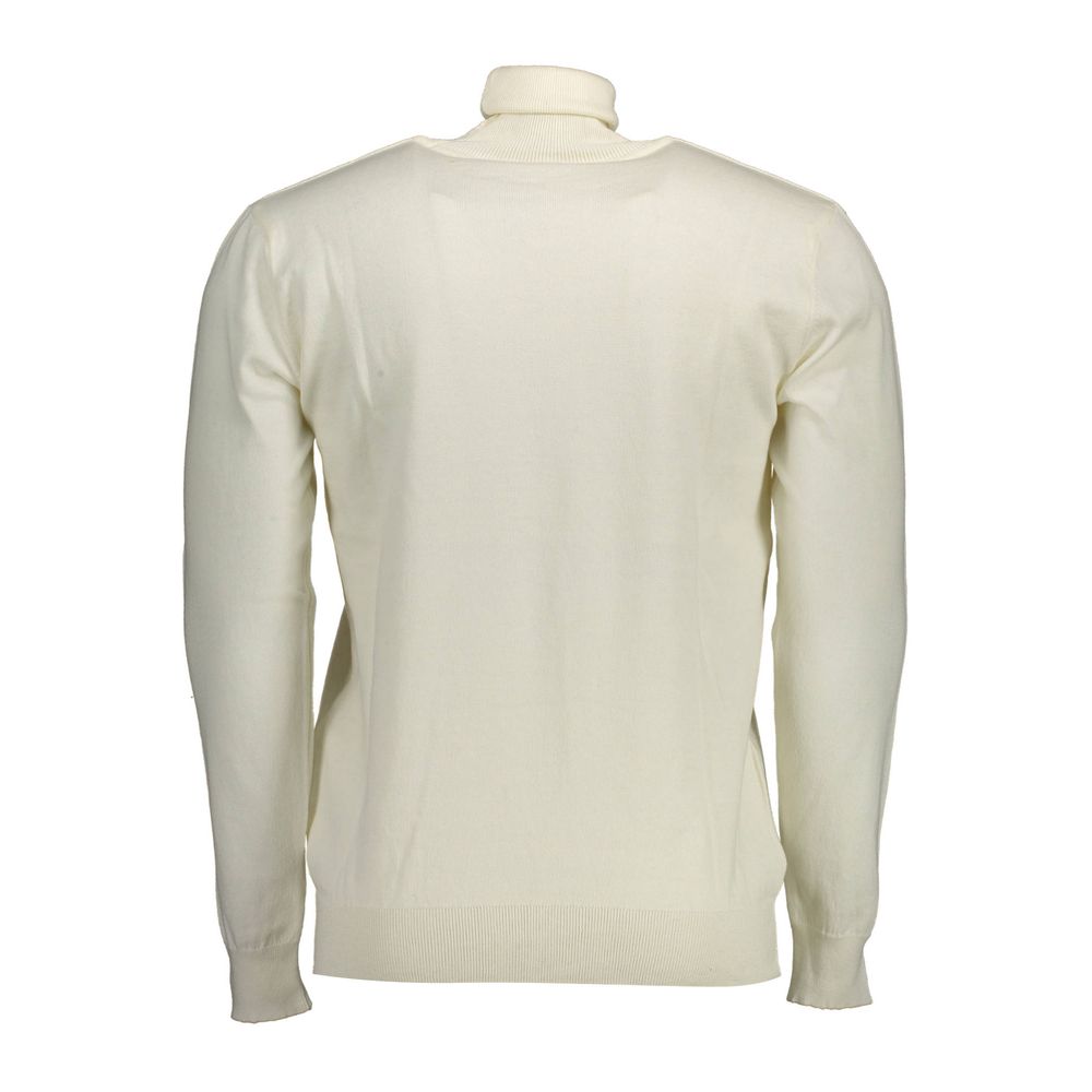 White Cotton Sweater - ventzia