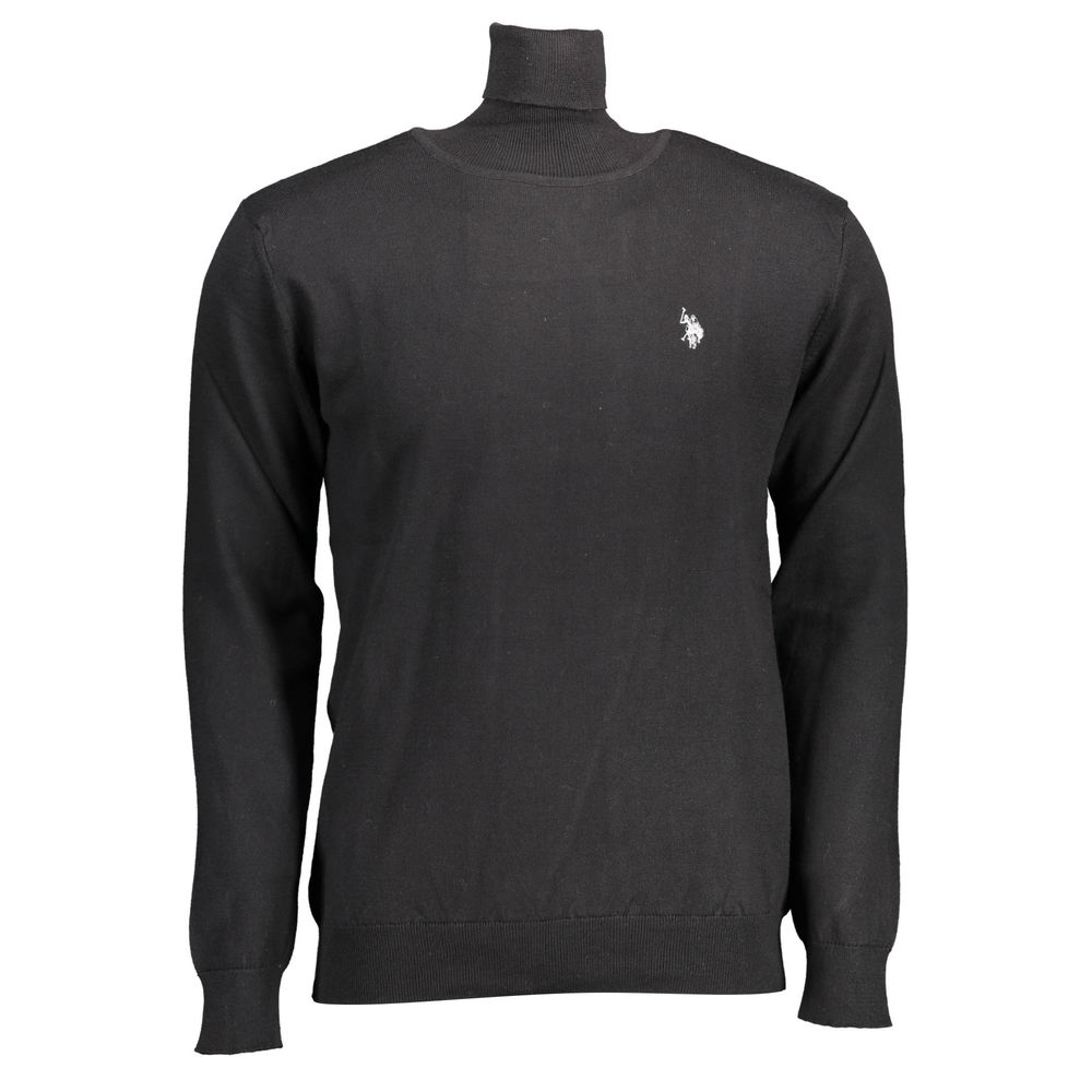 Black Cotton Sweater - ventzia