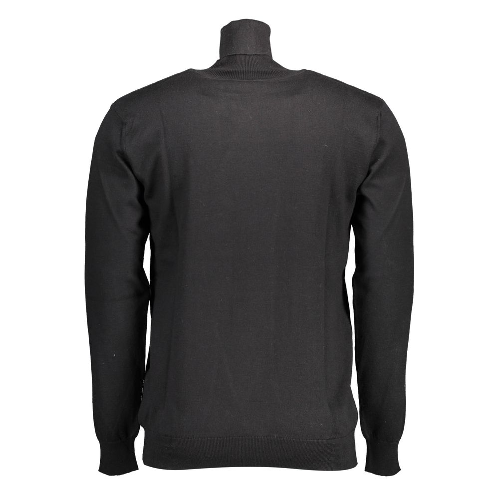 Black Cotton Sweater - ventzia