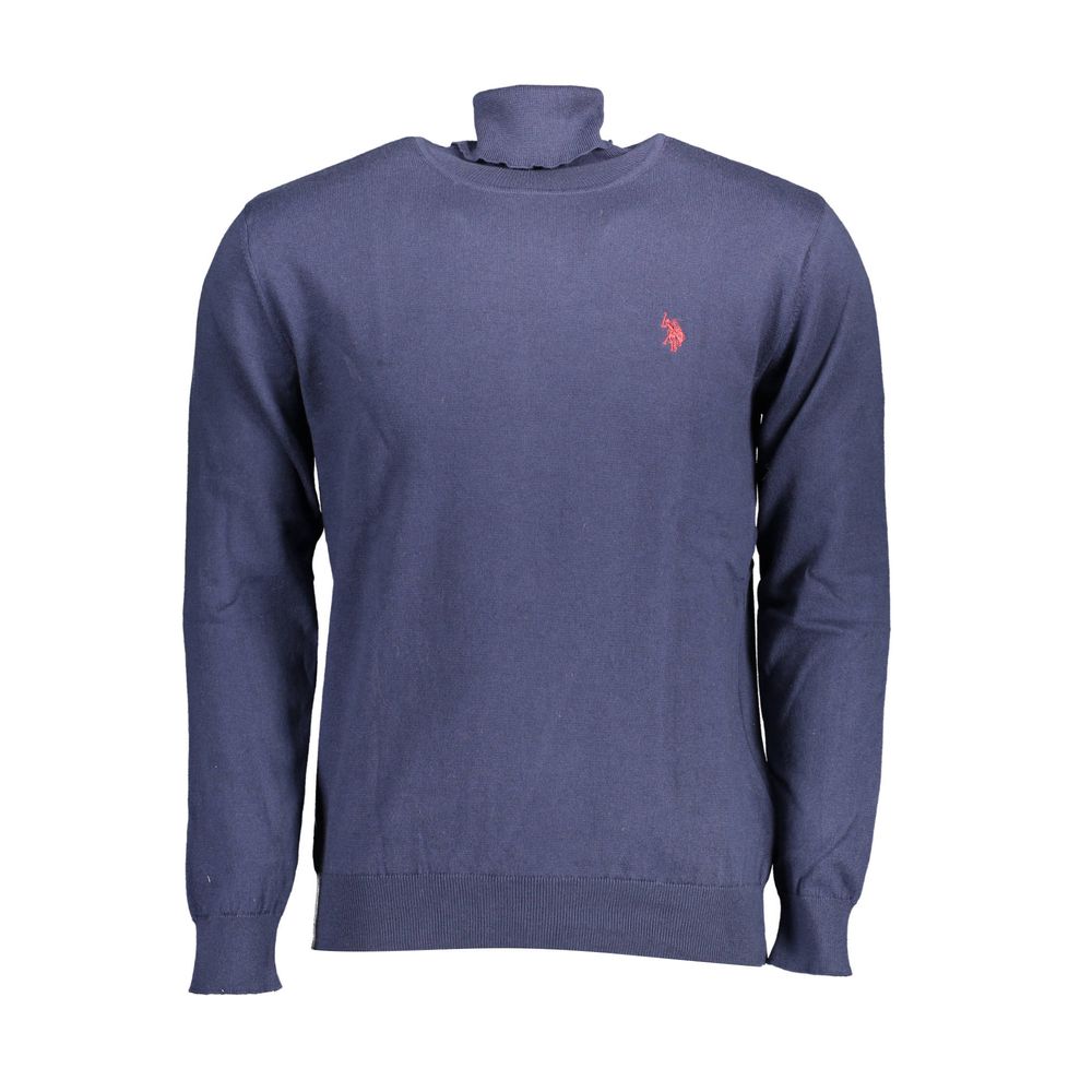 Blue Cotton Sweater - ventzia