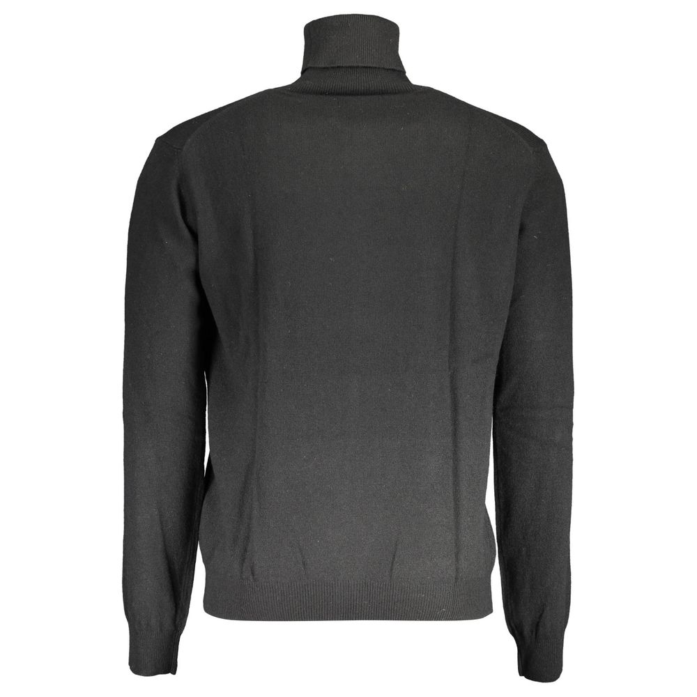 Black Wool Sweater - ventzia
