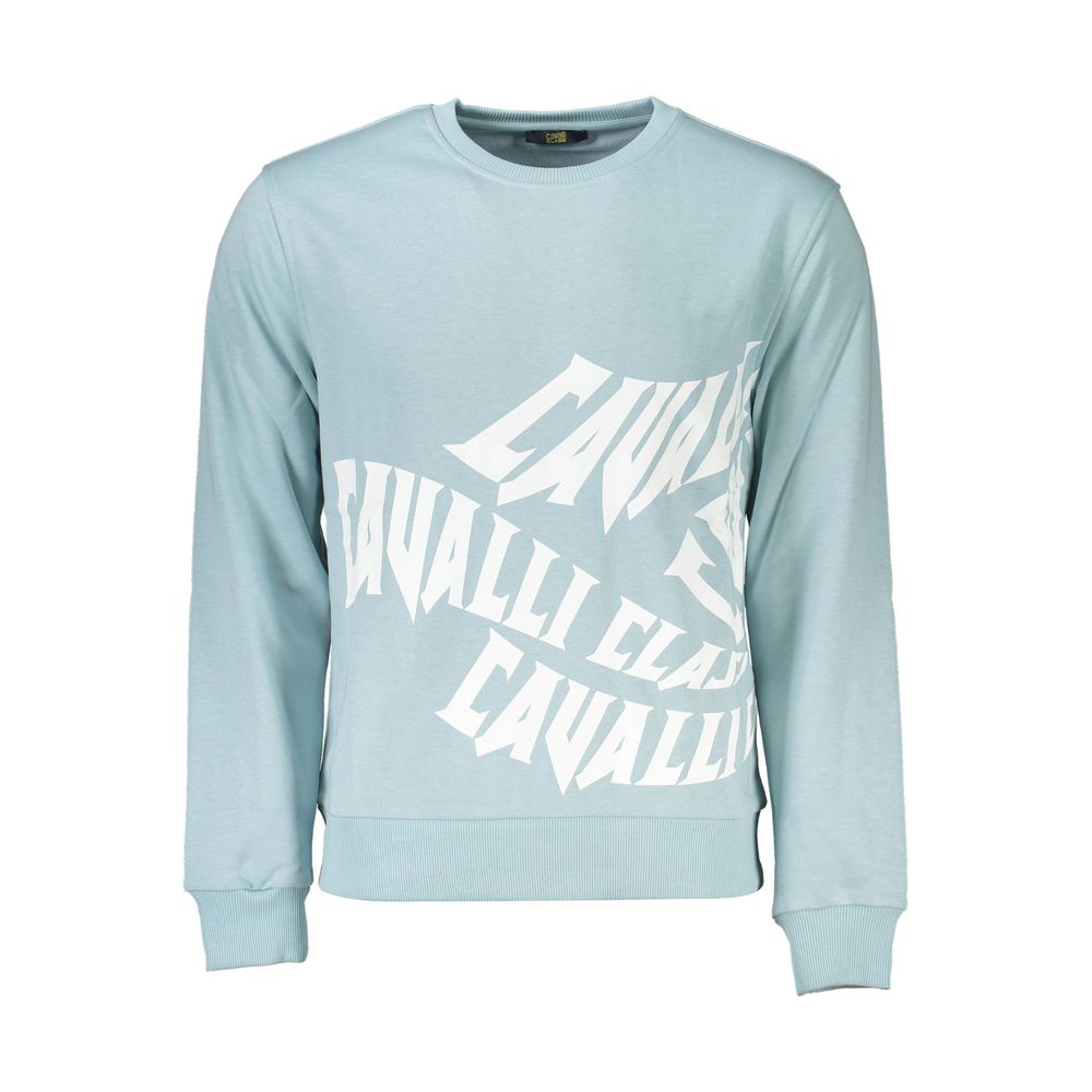 Blue Cotton Sweater - ventzia