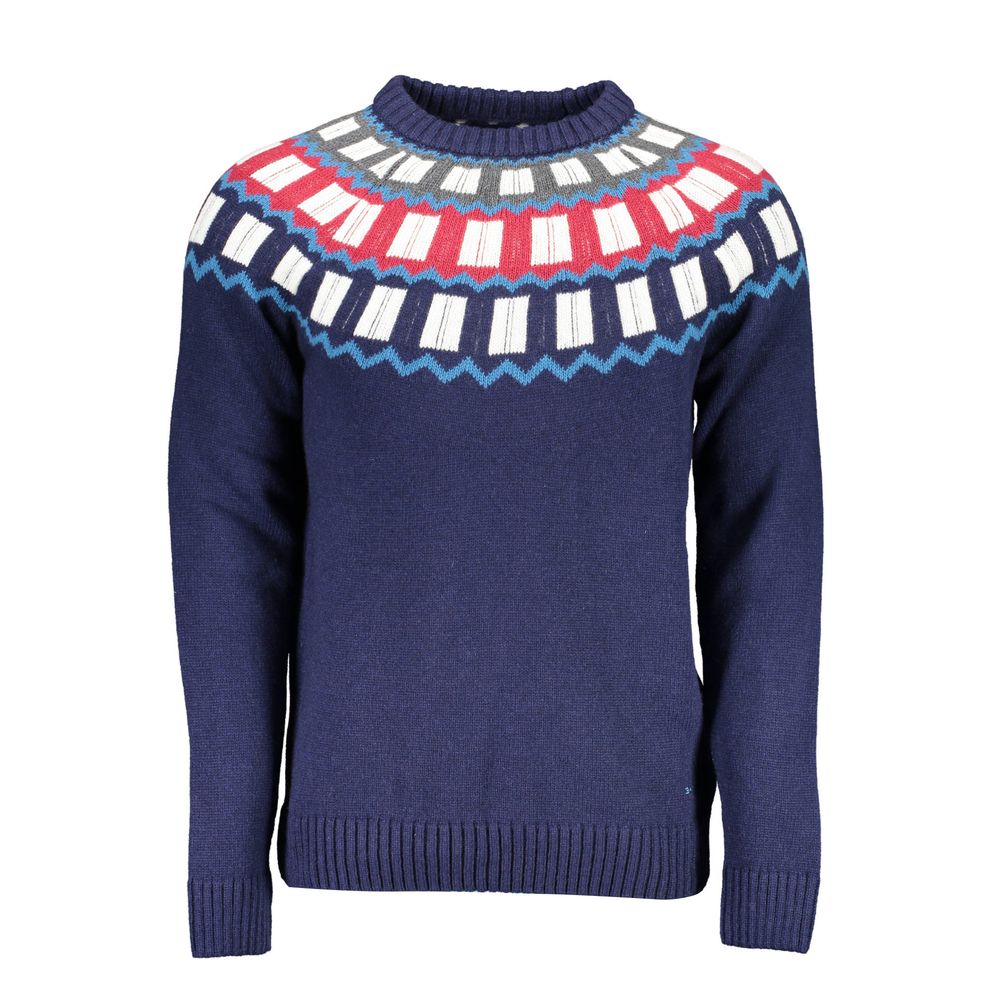 Blue Wool Sweater - ventzia