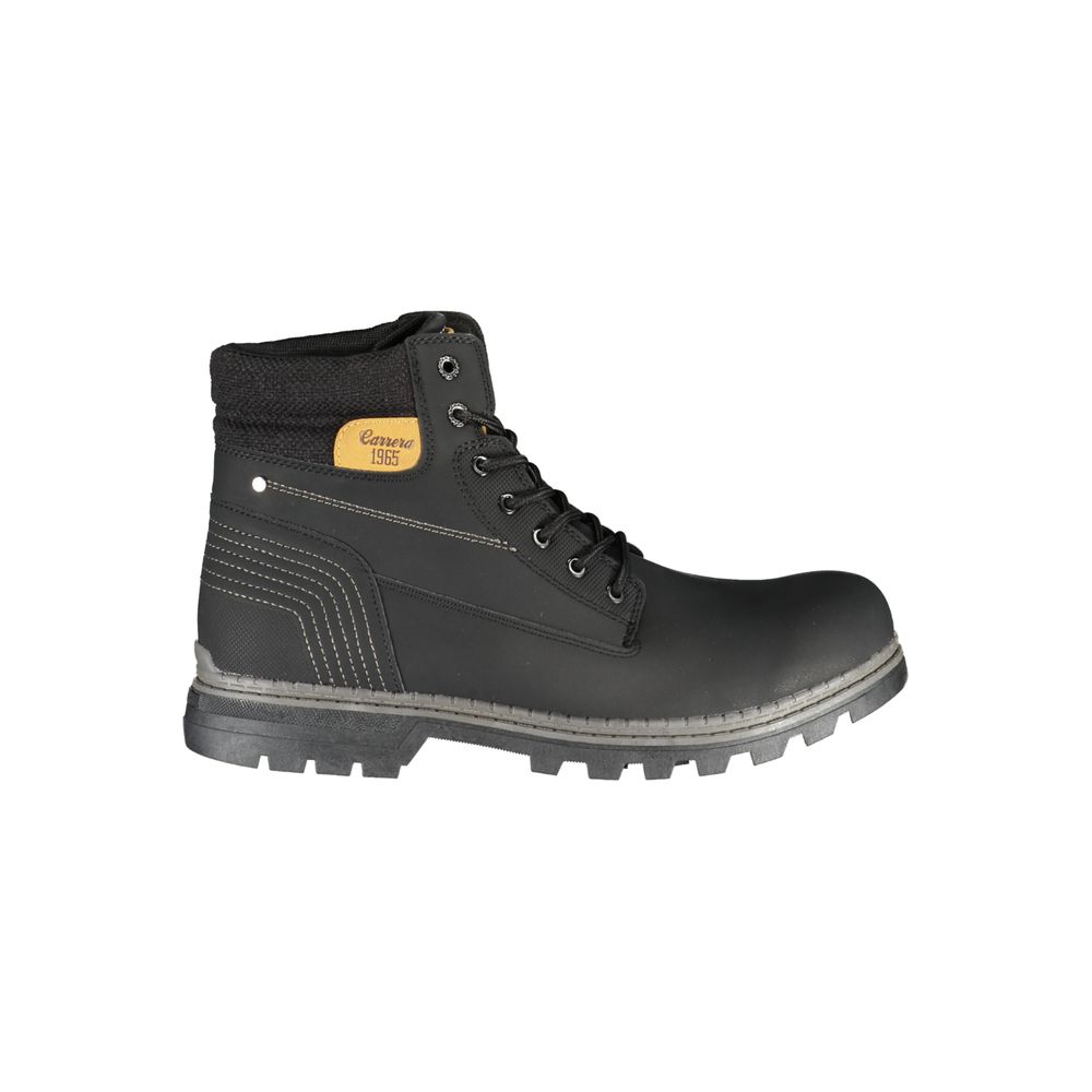 Black Polyester Boot - ventzia