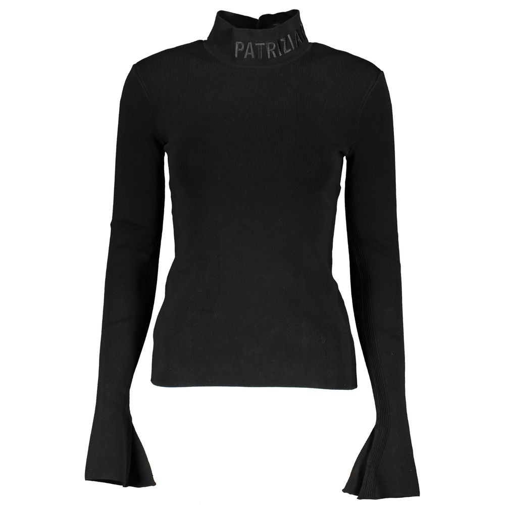 Black Cotton Sweater - ventzia