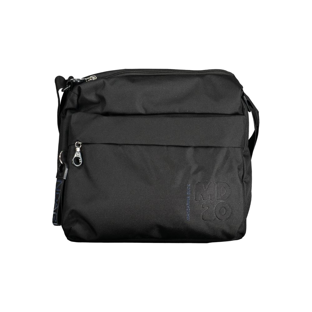 Black Polyester Handbag - ventzia