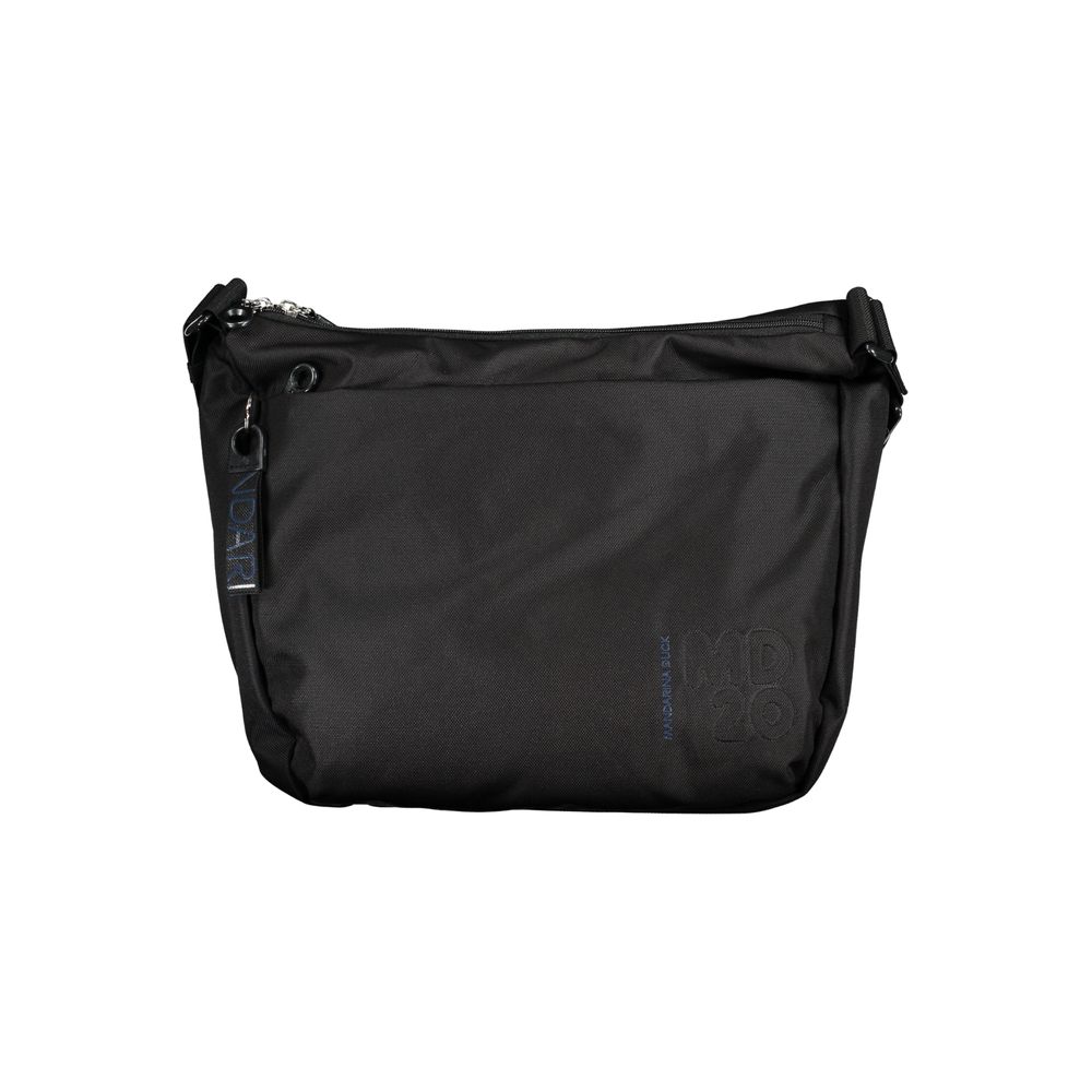 Black Polyester Handbag - ventzia