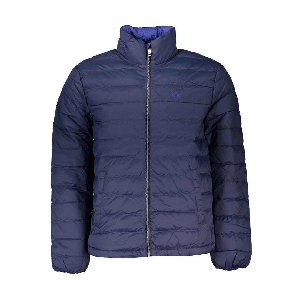 Blu Poliammide Men's Jacket - ventzia
