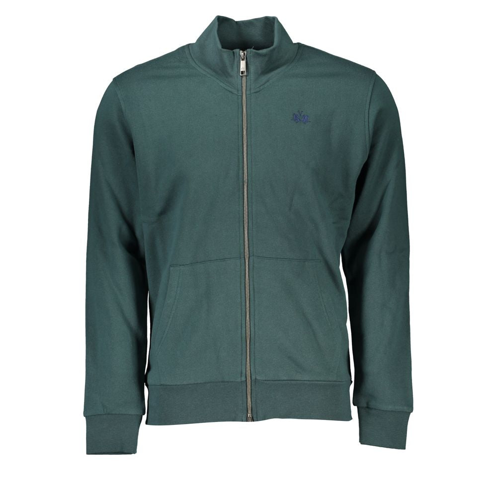 Green Cotton Men Sweater - ventzia