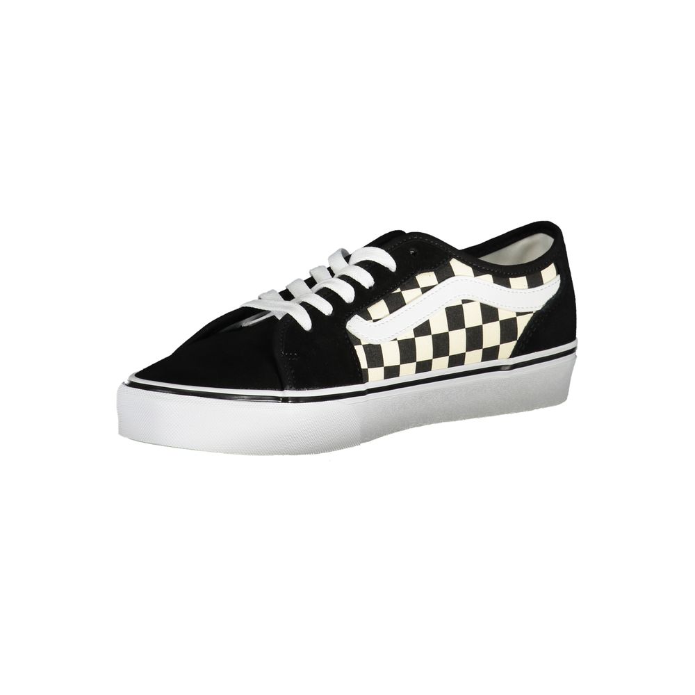 Black Polyester Sneaker - ventzia