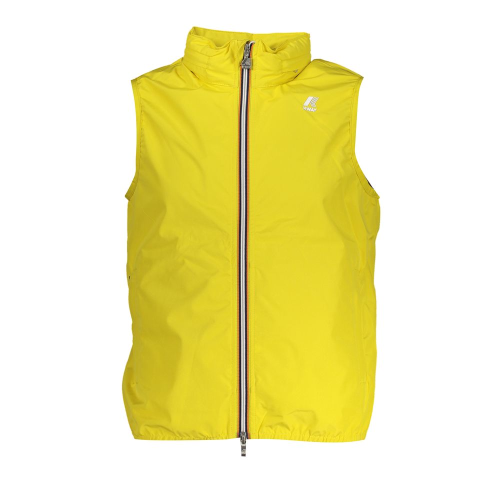 Yellow Polyester Men Jacket - ventzia