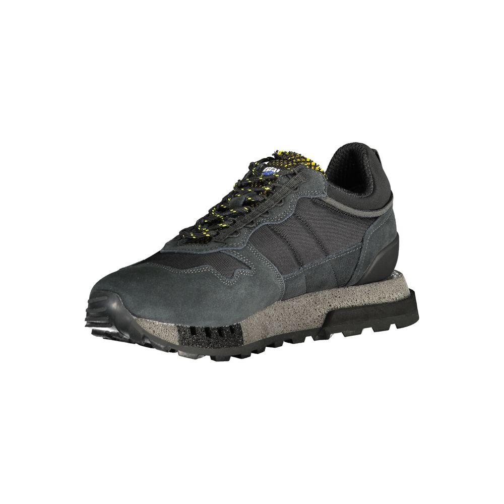 Black Polyester Sneaker - ventzia