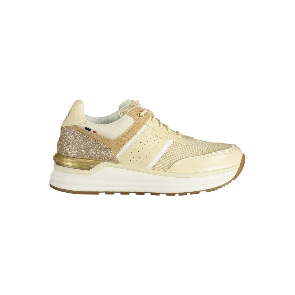 Beige Eco Suede Women Sneaker - ventzia