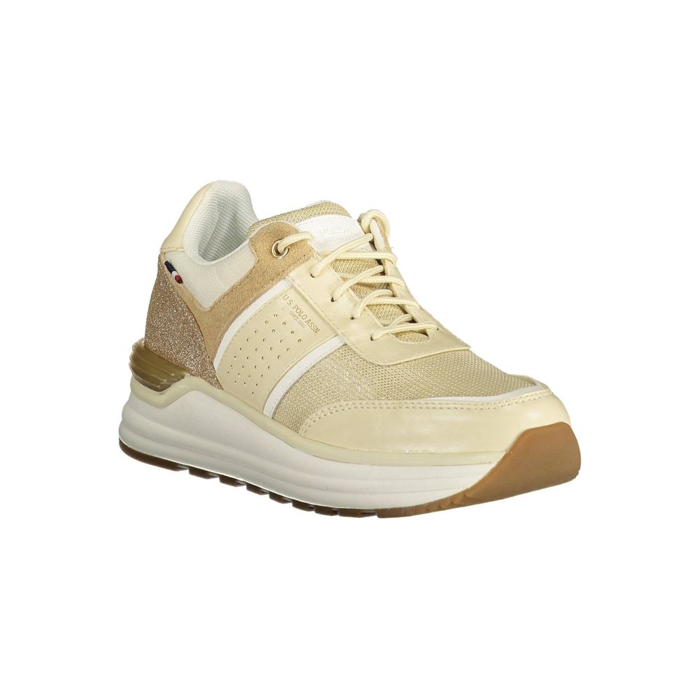 Beige Eco Suede Women Sneaker - ventzia