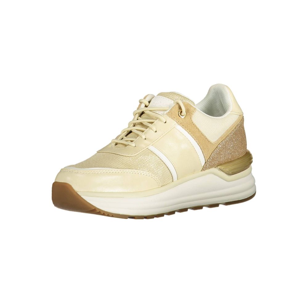 Beige Eco Suede Women Sneaker - ventzia
