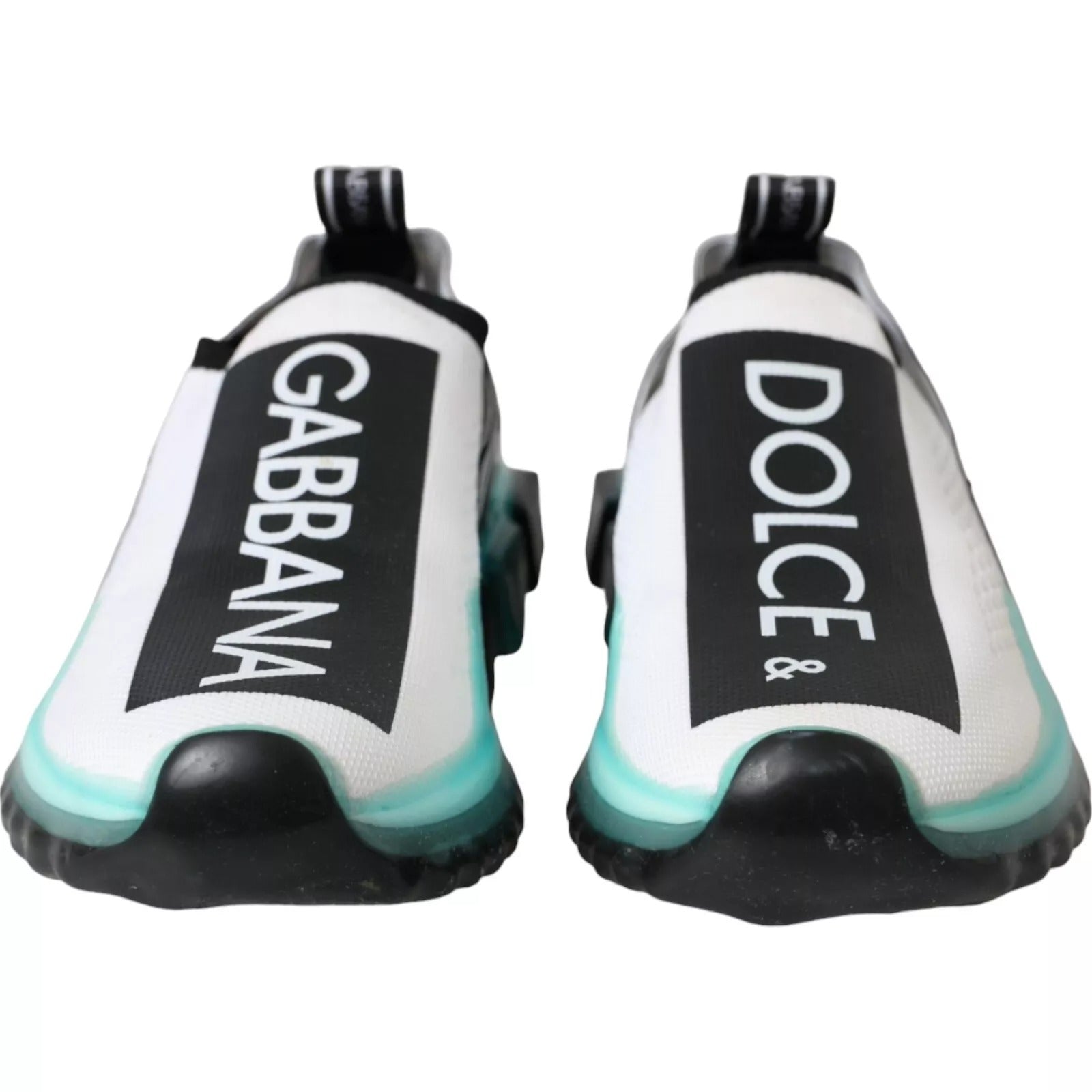 Black White Blue Slip On Sorrento Sneakers - ventzia