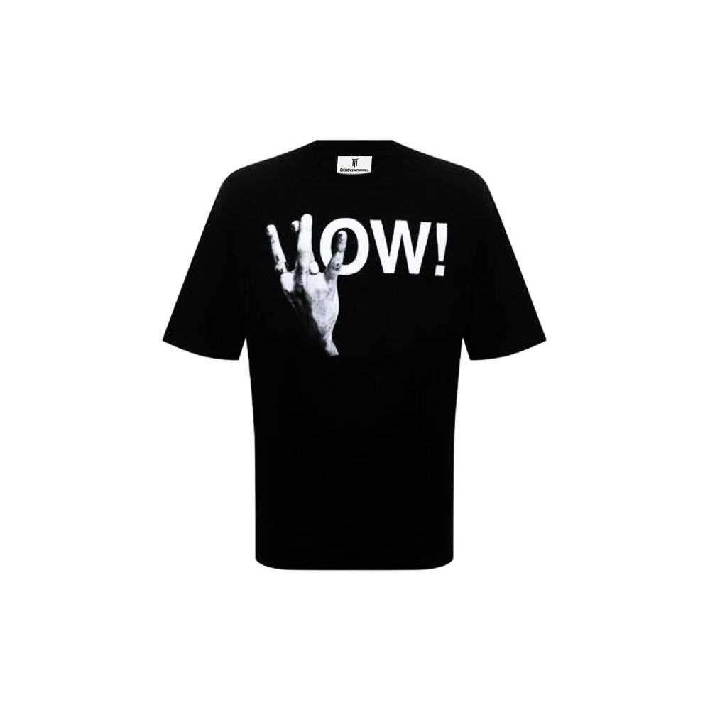 Black Cotton T-Shirt - ventzia