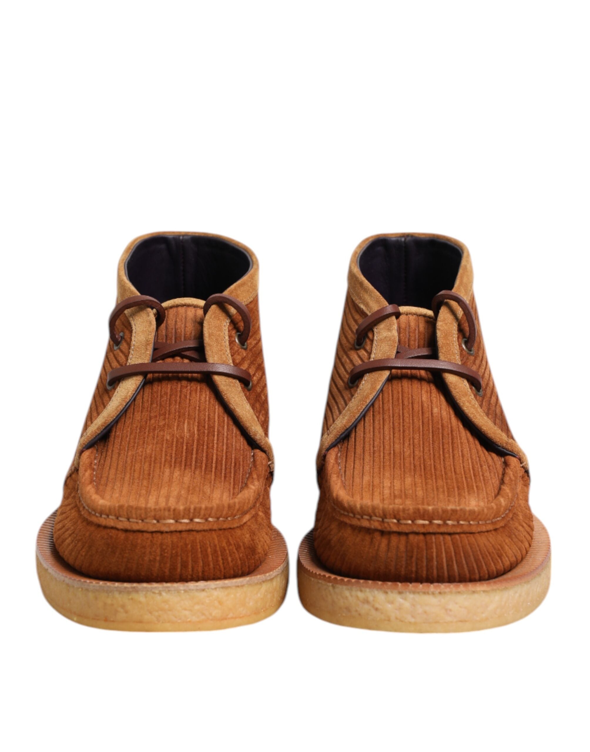 Brown Suede Nubuck Leather Desert Ankle Boots Shoes - ventzia