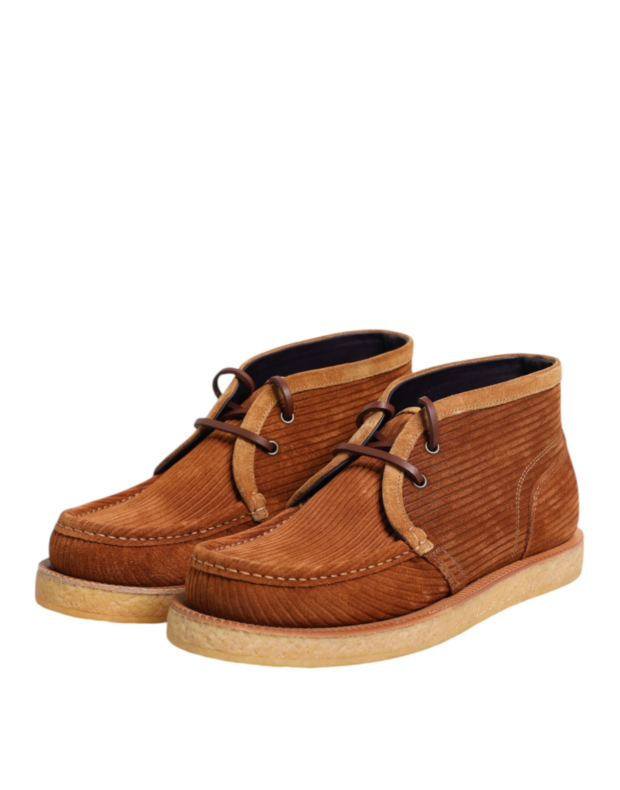 Brown Suede Nubuck Leather Desert Ankle Boots Shoes - ventzia