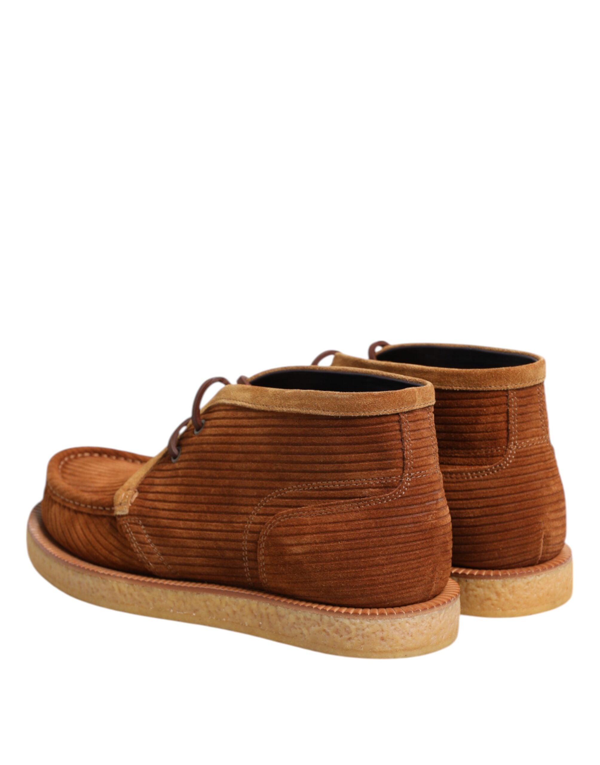 Brown Suede Nubuck Leather Desert Ankle Boots Shoes - ventzia
