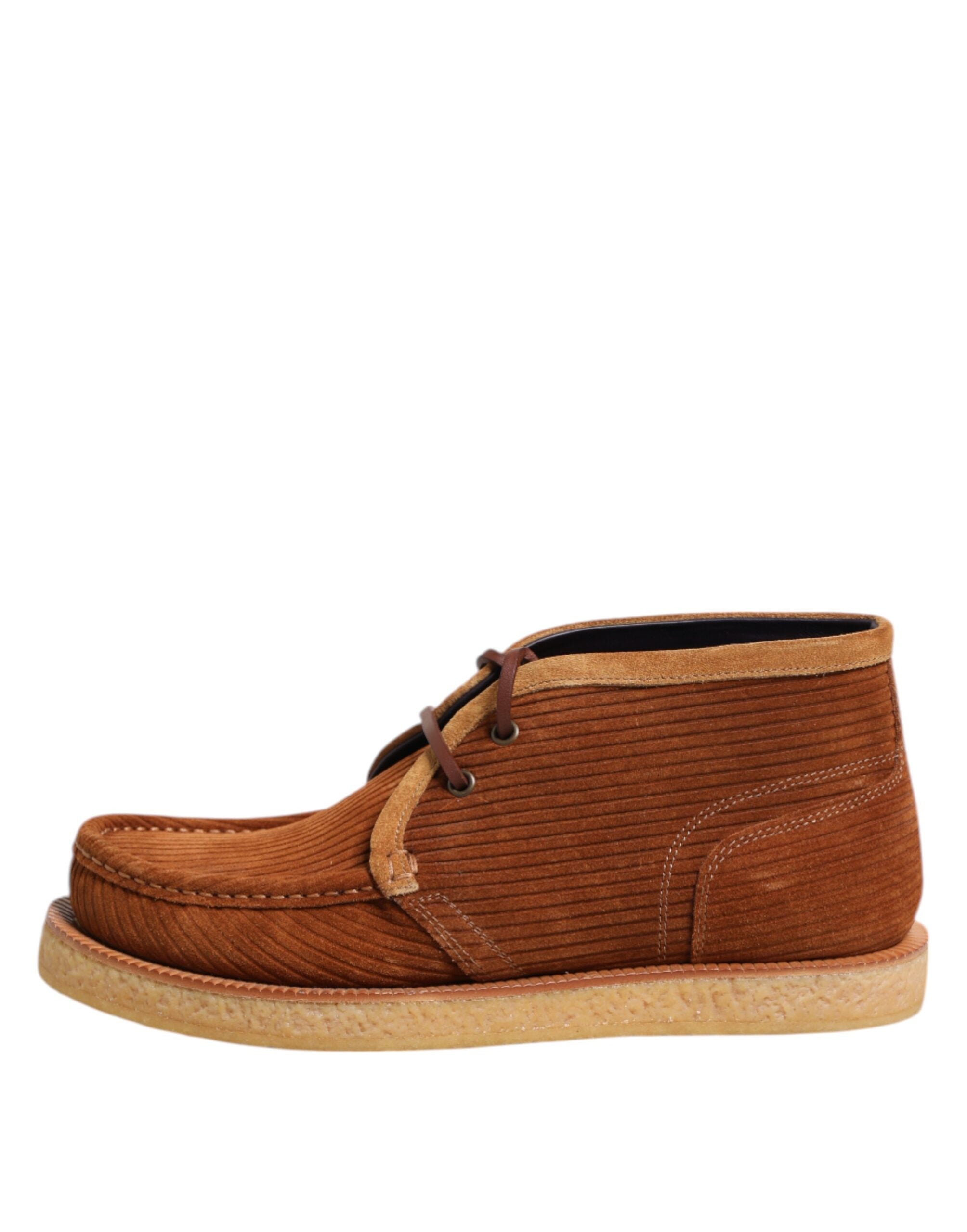 Brown Suede Nubuck Leather Desert Ankle Boots Shoes - ventzia