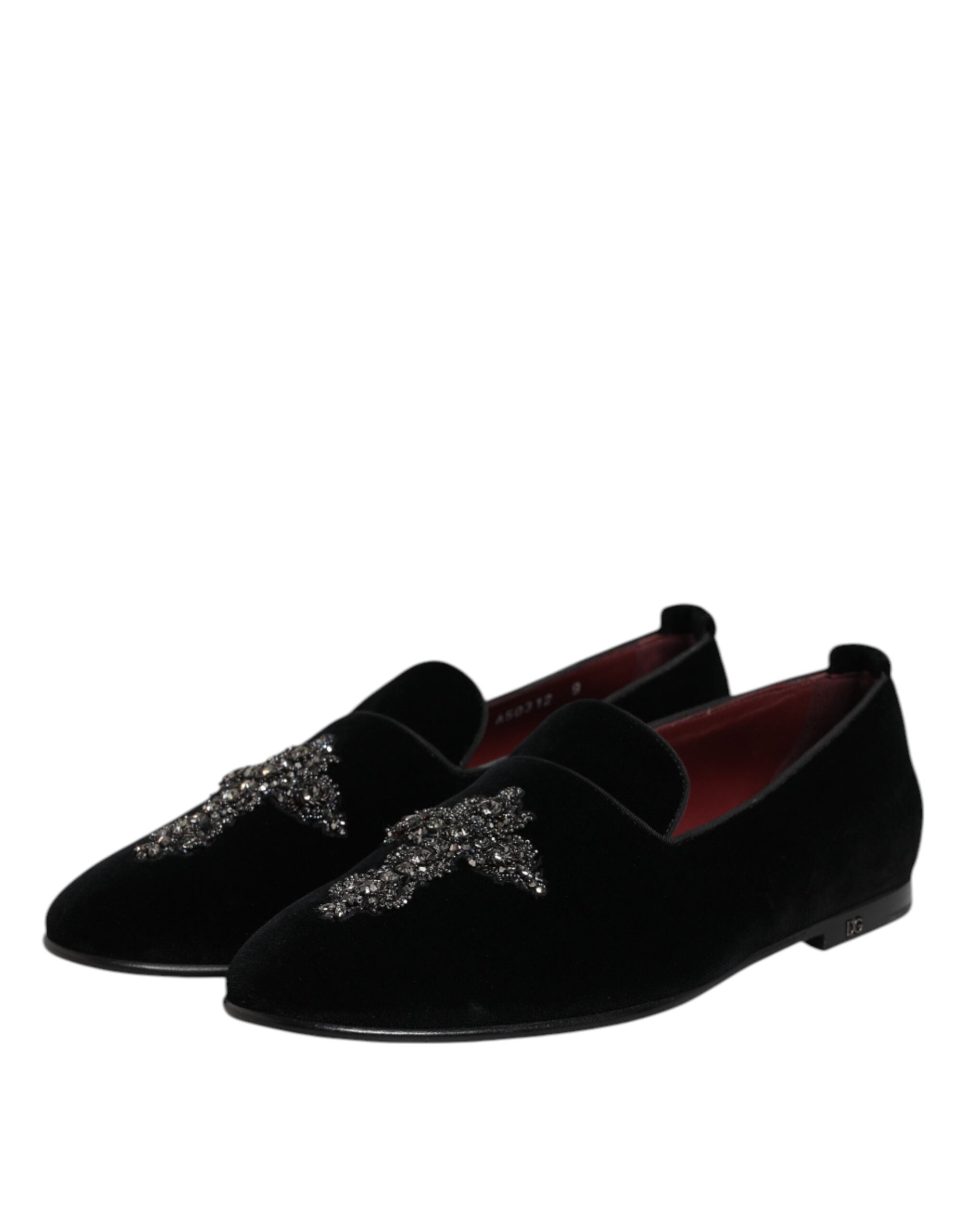 Black Suede Cross Slip On Loafers Dress Shoes - ventzia