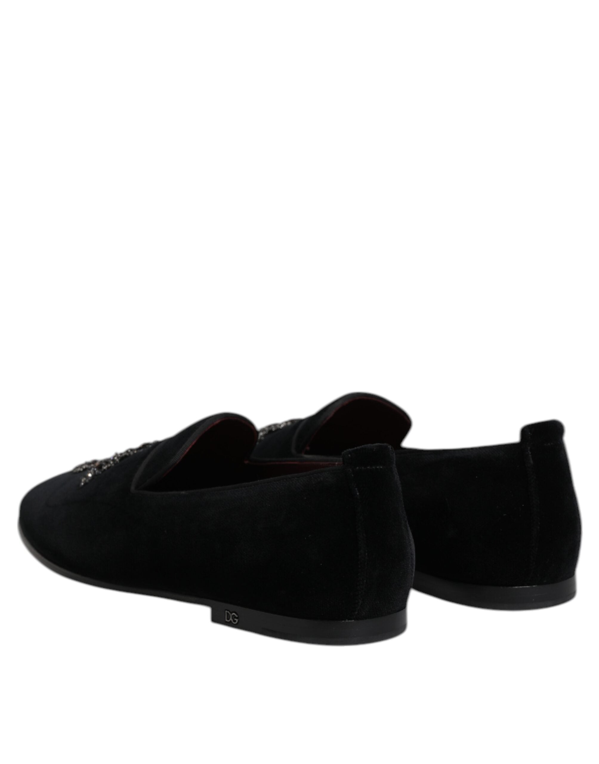 Black Suede Cross Slip On Loafers Dress Shoes - ventzia