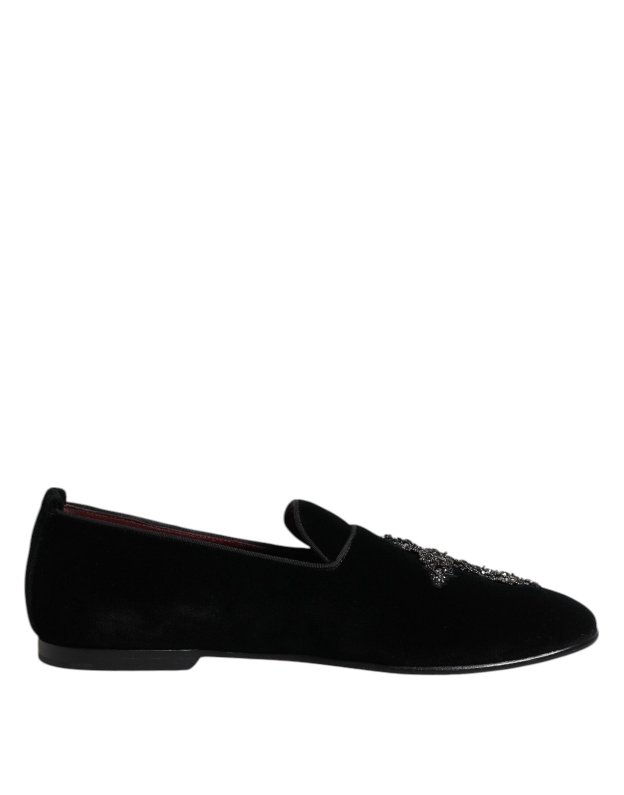 Black Suede Cross Slip On Loafers Dress Shoes - ventzia