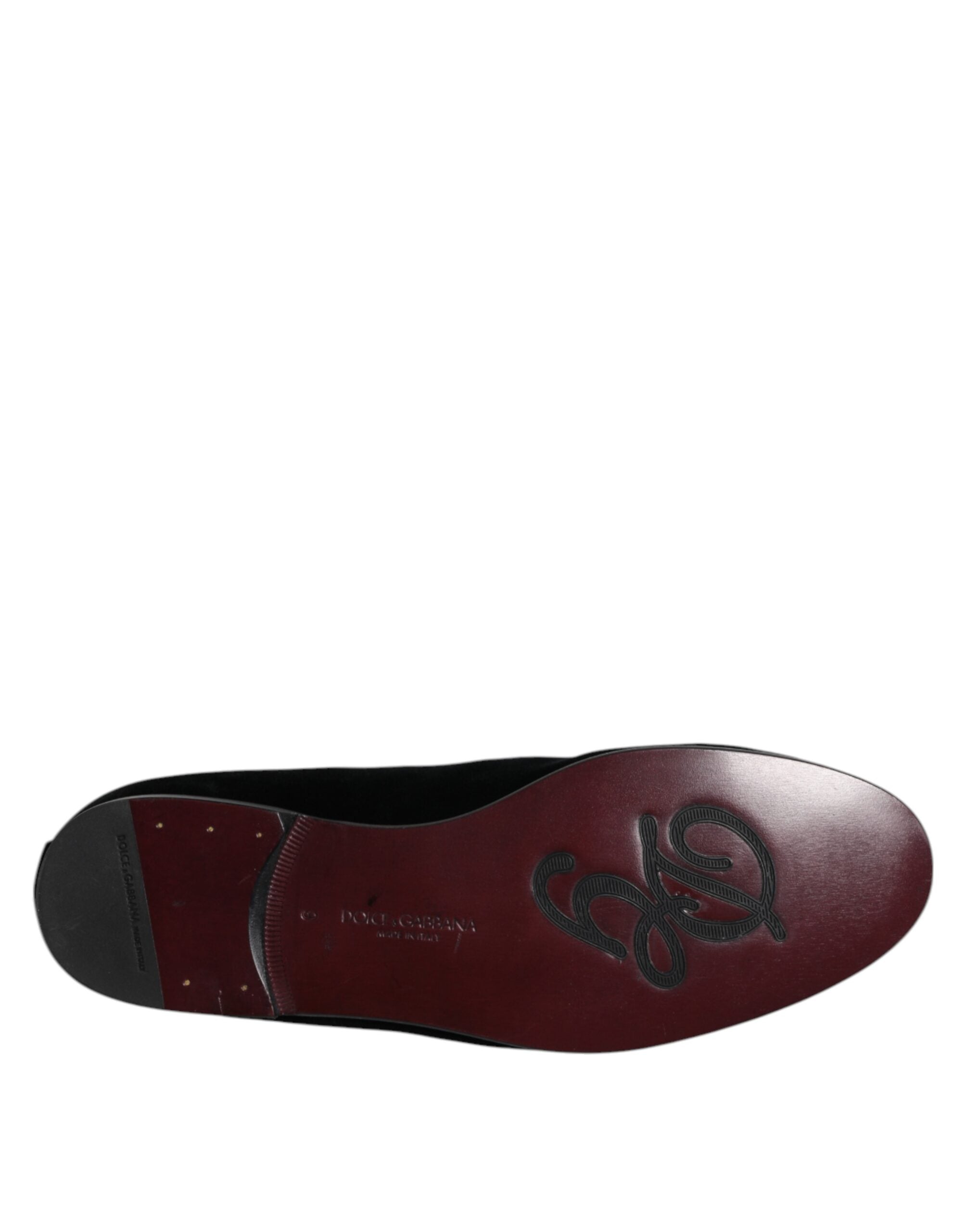 Black Suede Cross Slip On Loafers Dress Shoes - ventzia
