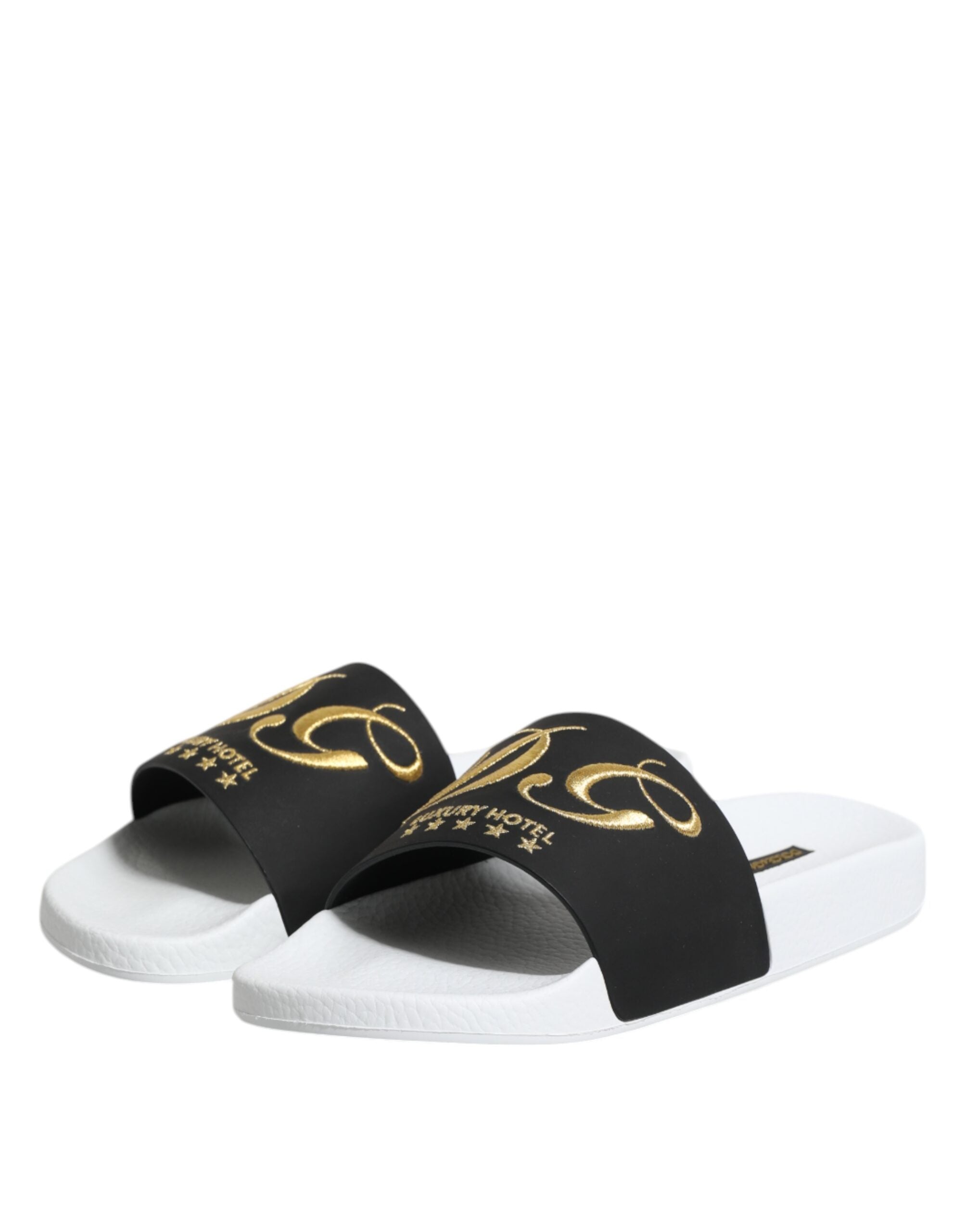 White Black Leather Sandals Beachwear Shoes - ventzia