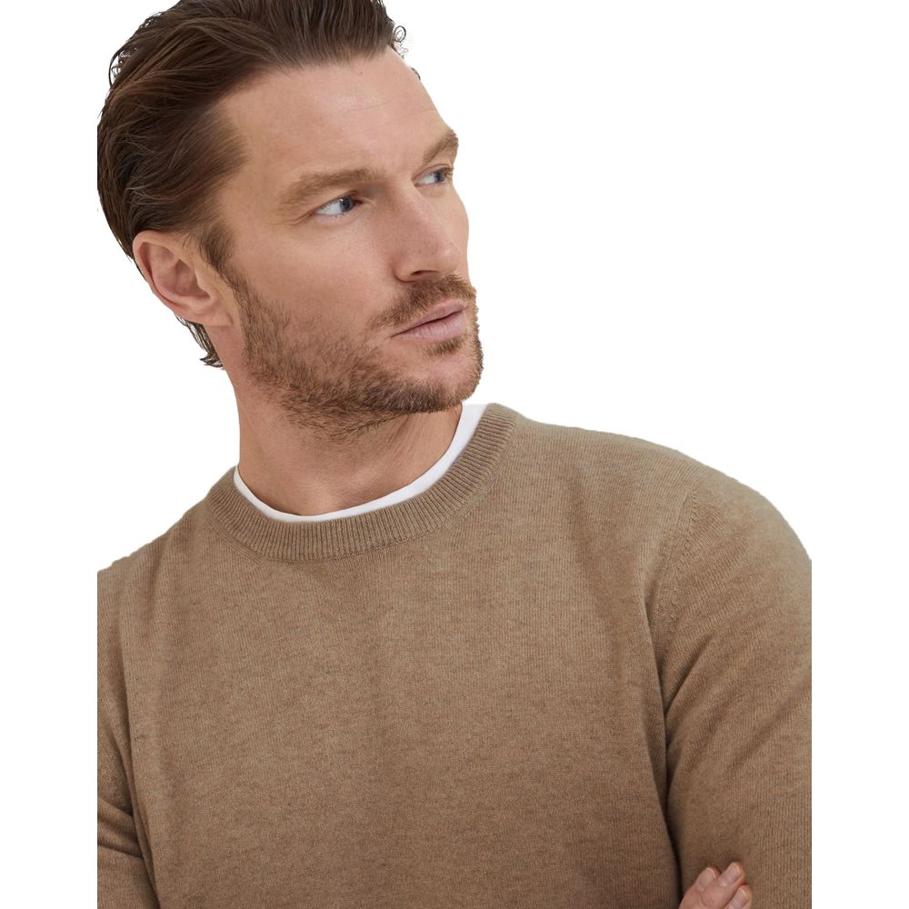 Brown Cashmere Sweater - ventzia