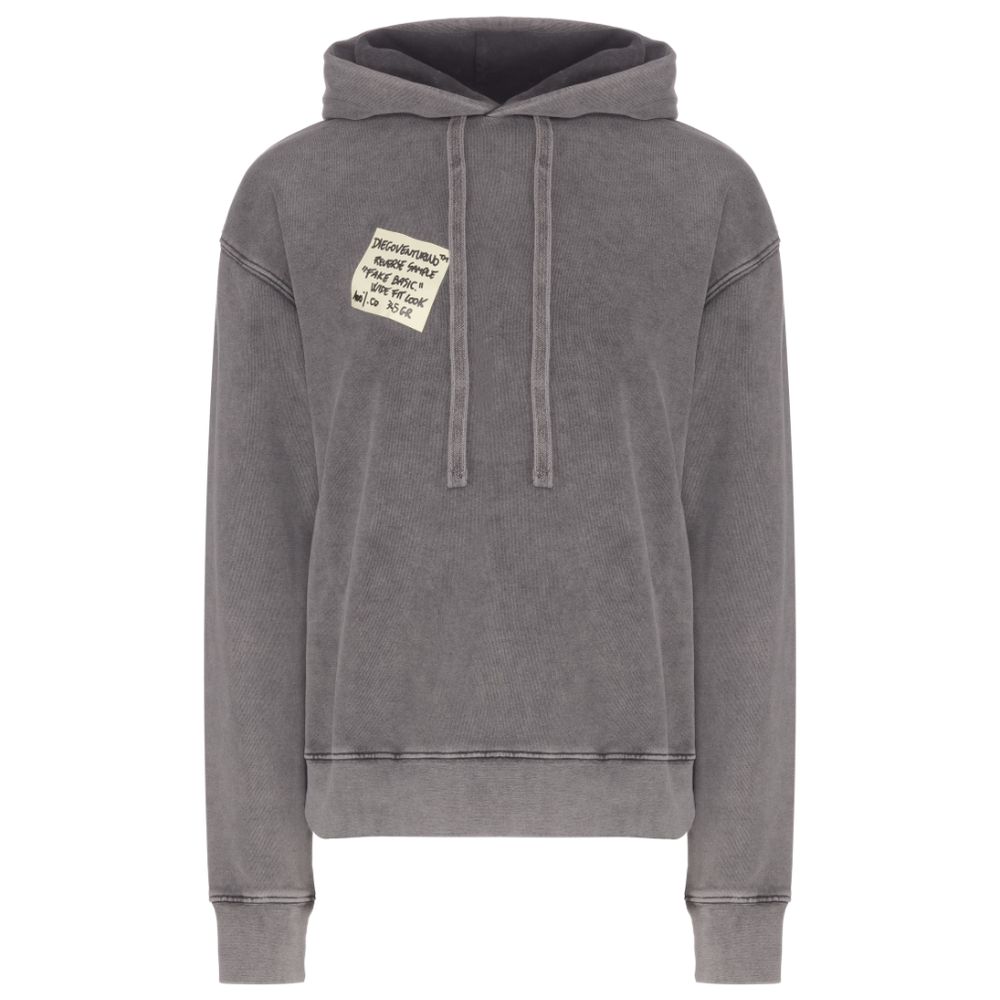 Gray Cotton Sweater - ventzia