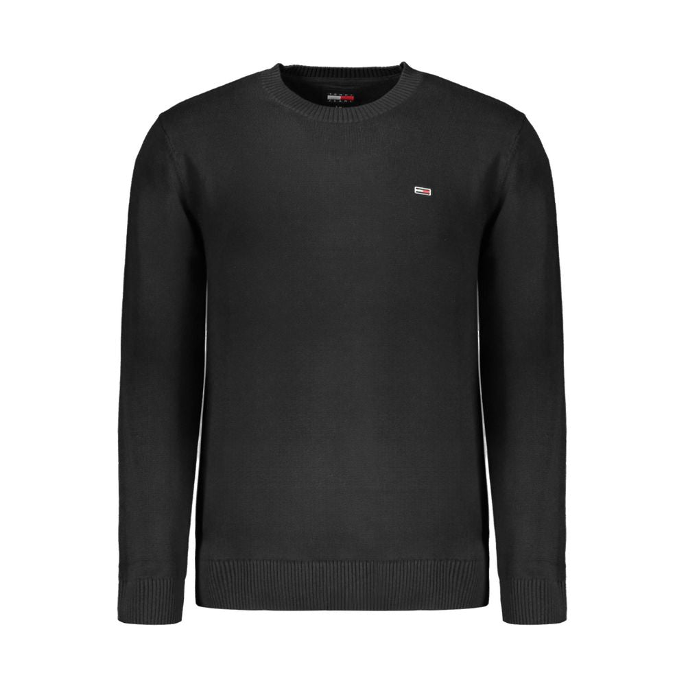 Black Cotton Sweater - ventzia
