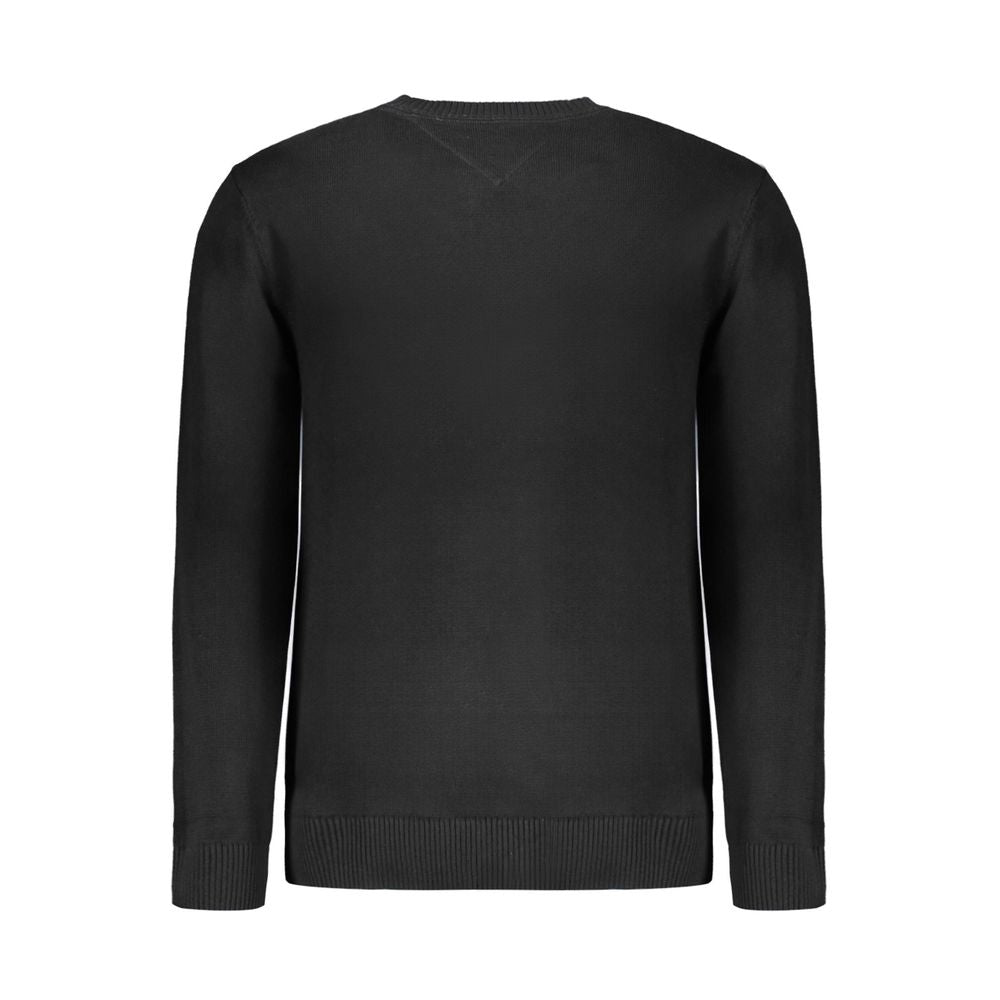 Black Cotton Sweater - ventzia