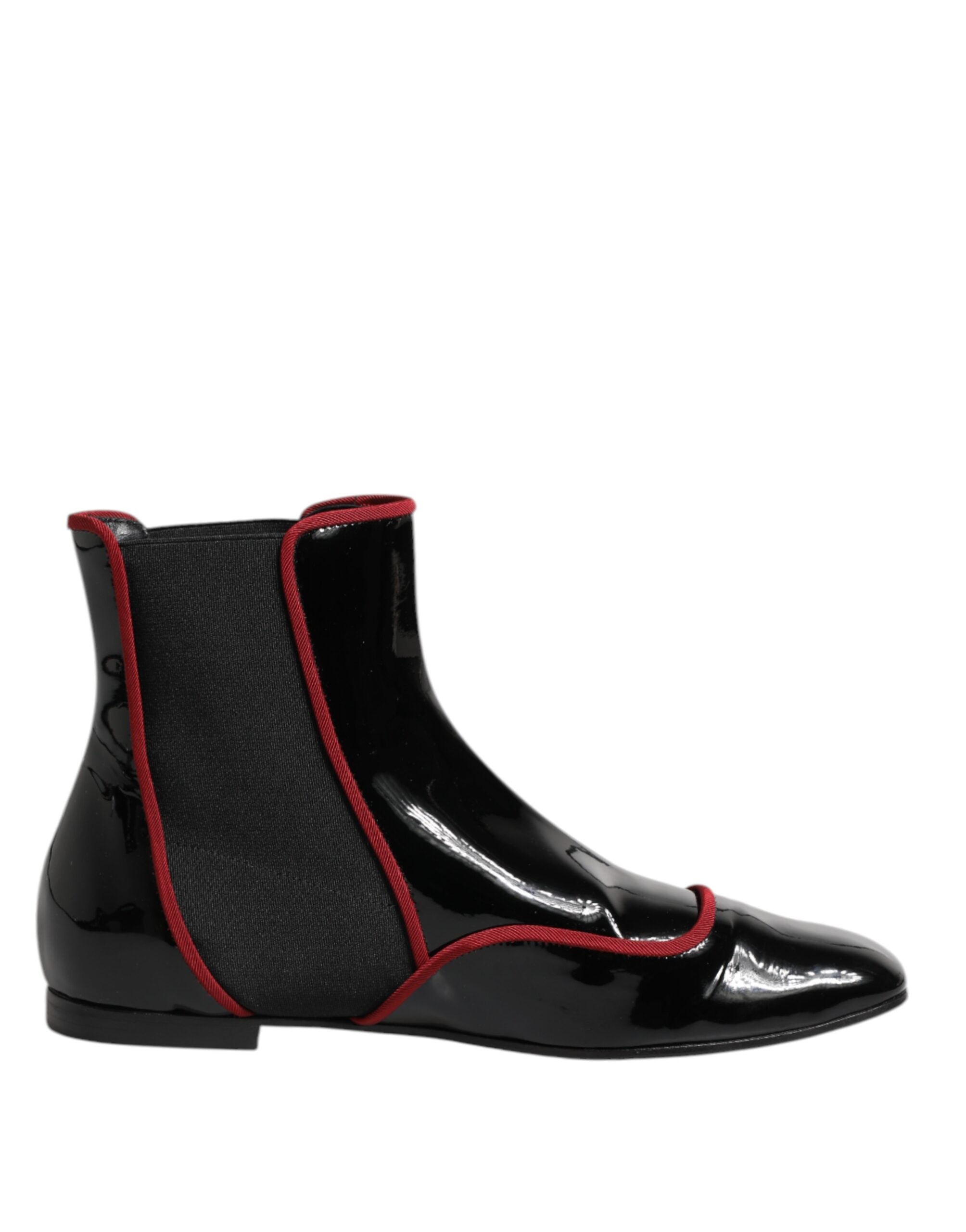 Black Jackie Buttoned Chelsea Boots Shoes - ventzia