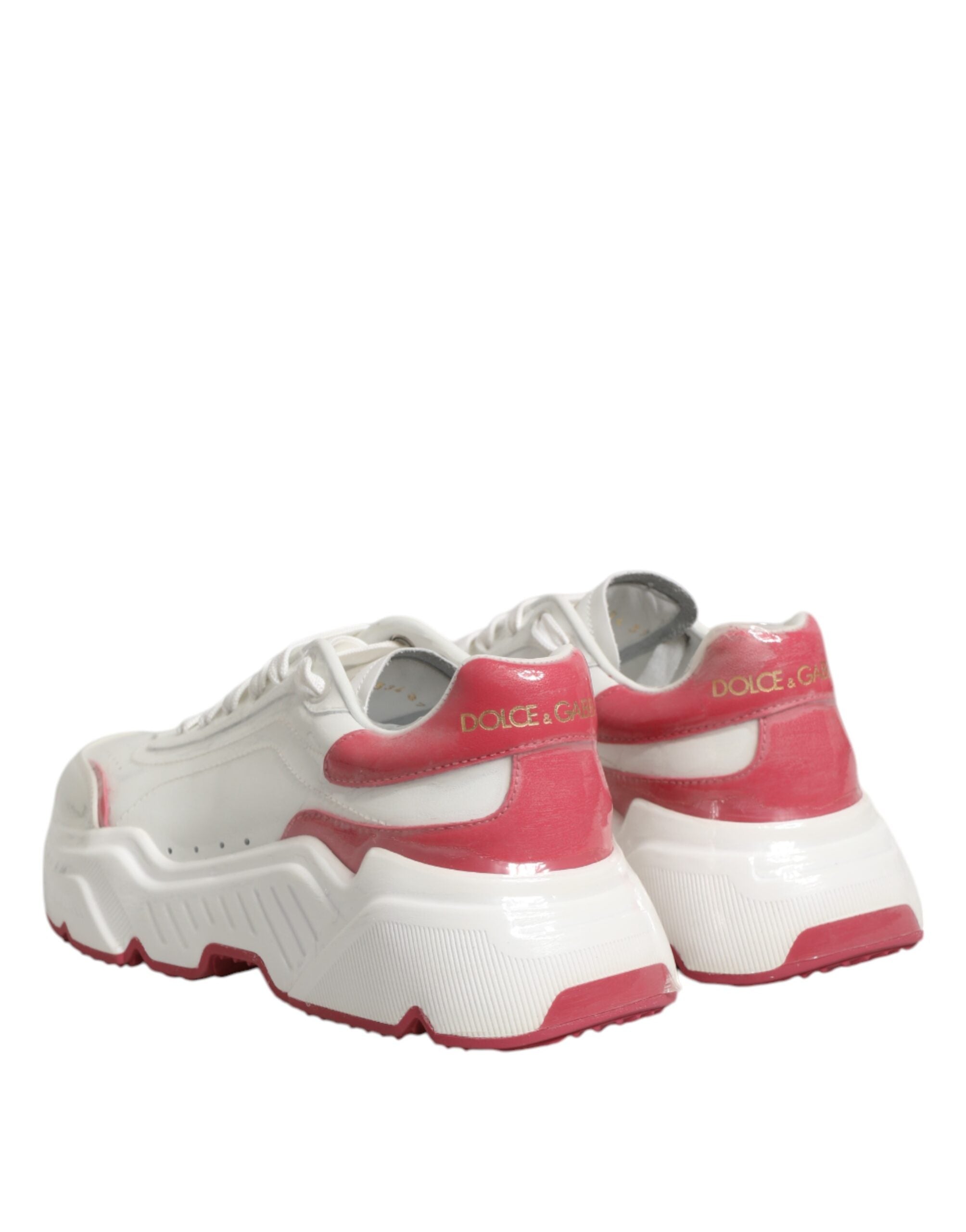 White Pink Daymaster Low Top Sneakers Shoes - ventzia