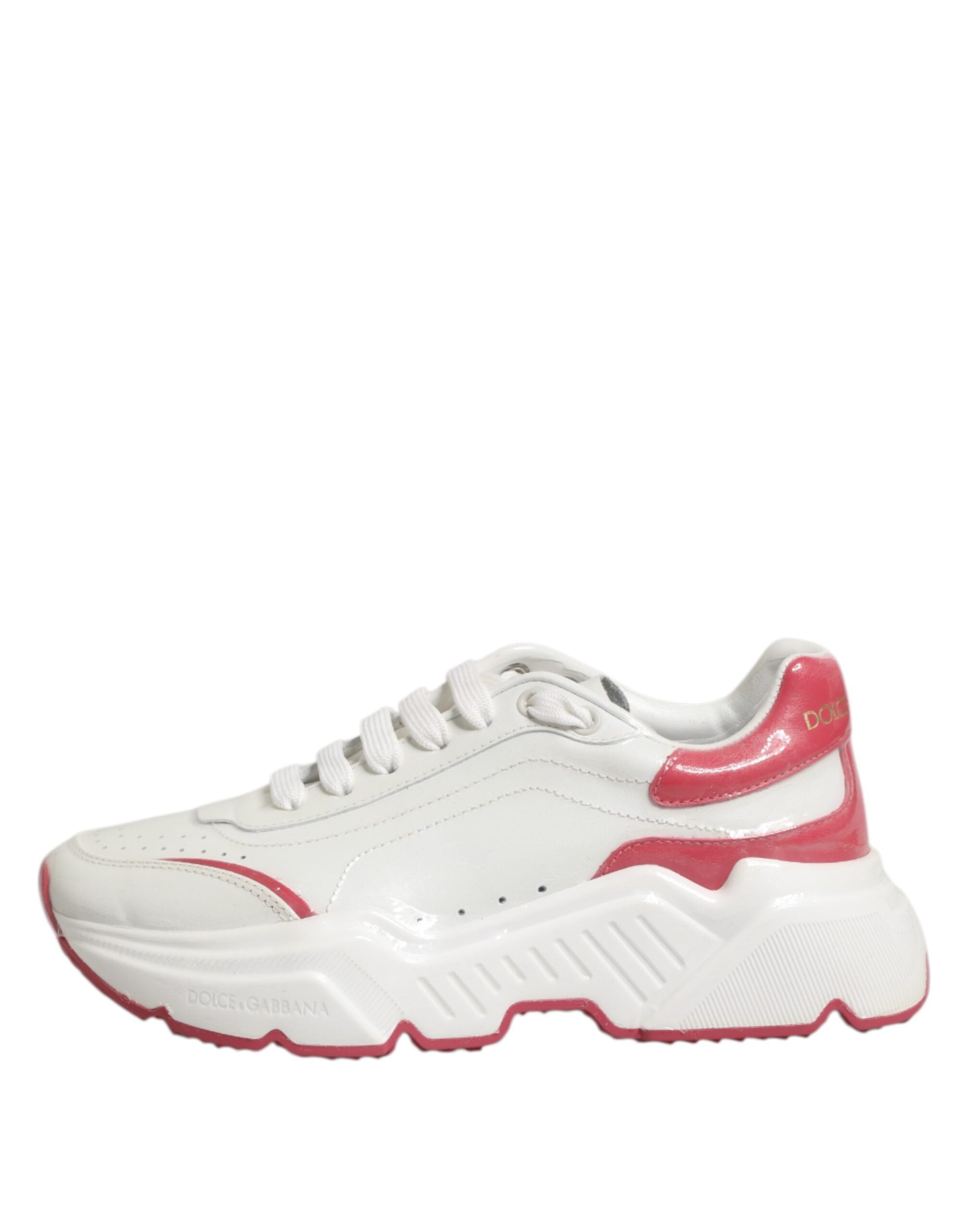 White Pink Daymaster Low Top Sneakers Shoes - ventzia