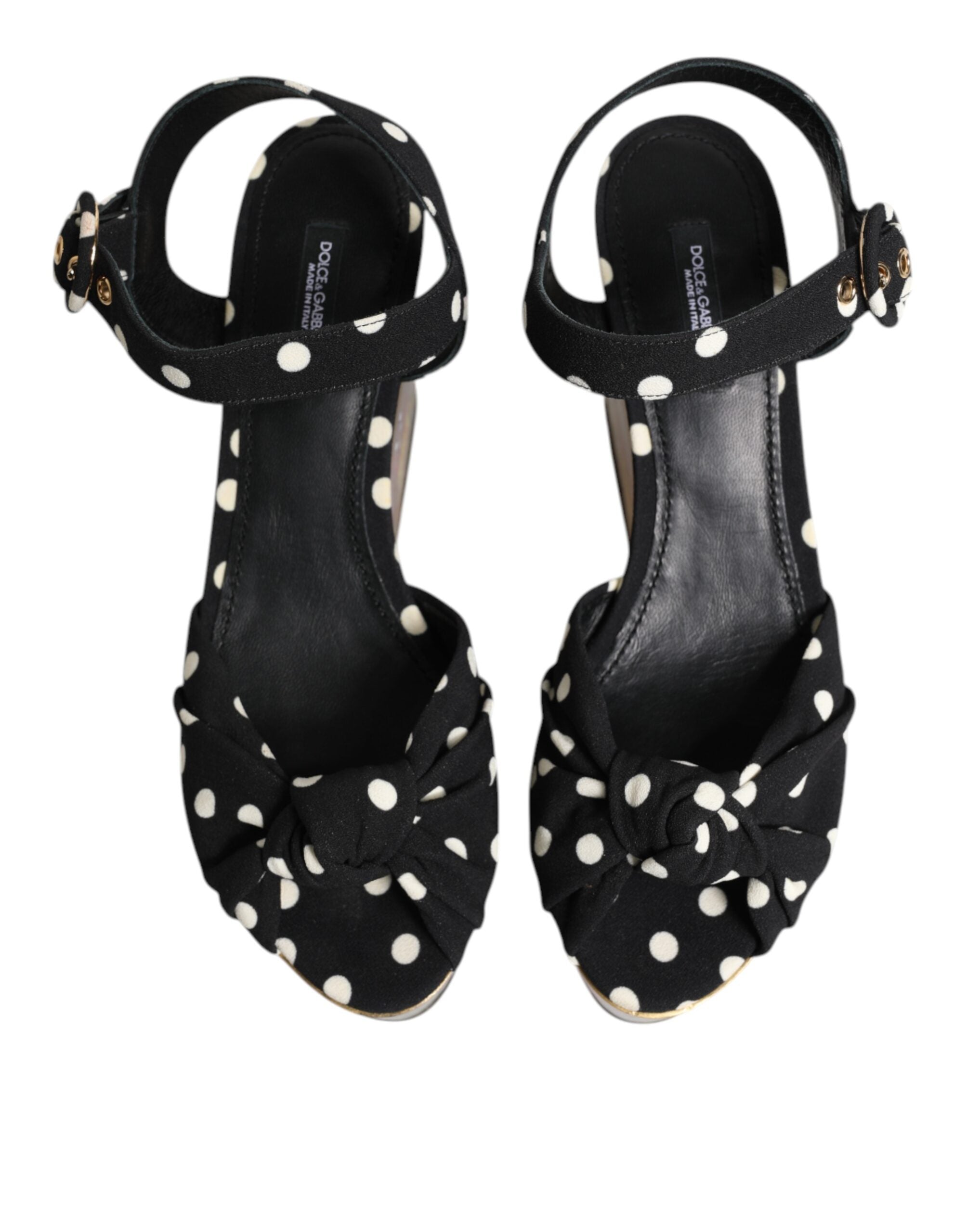 Multicolor Fish Polka Dot Wedge Sandals Shoes - ventzia
